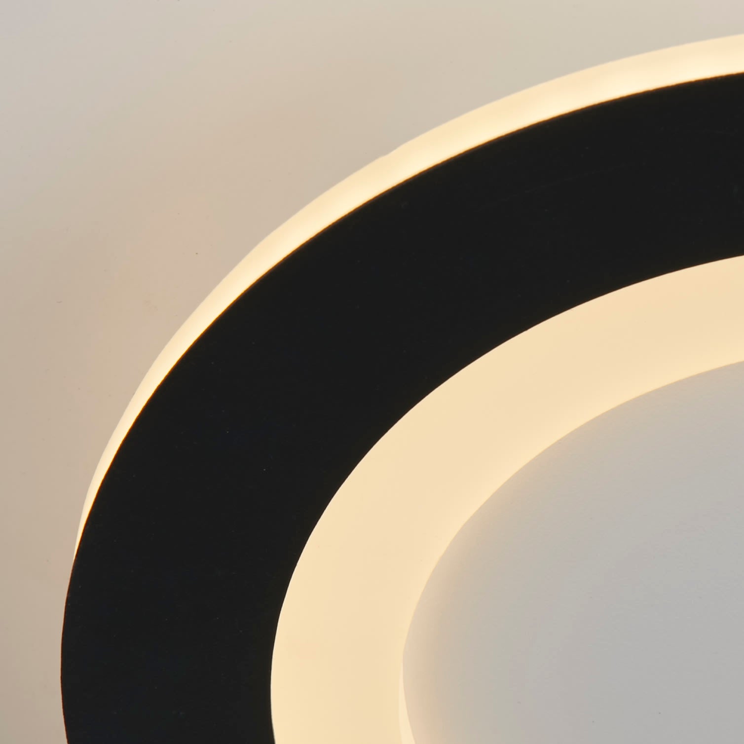 Ringo LED Round Flush. Matt Black