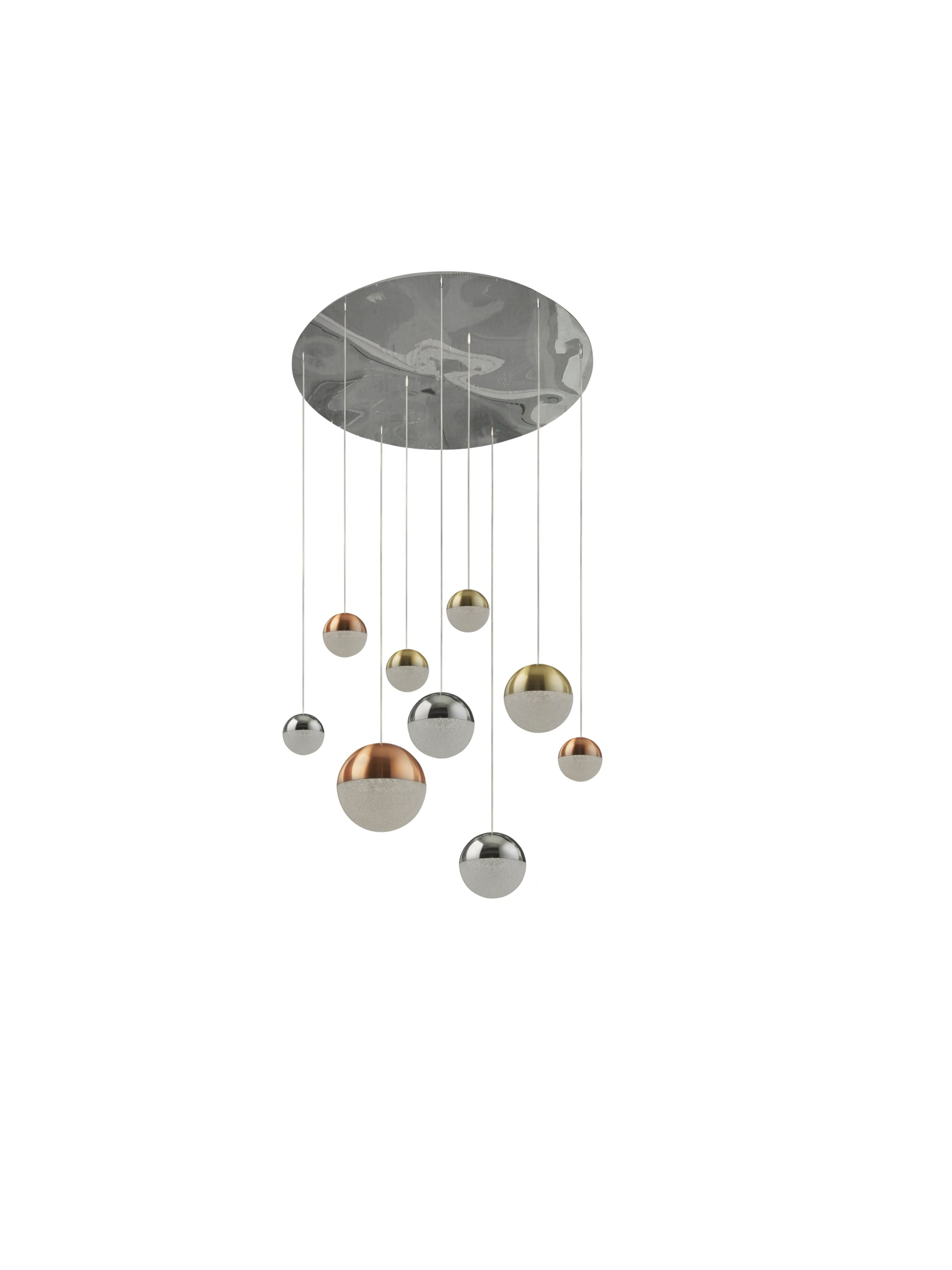 Planets 9Lt Multi-Drop - Copper, Chrome & Satin Brass