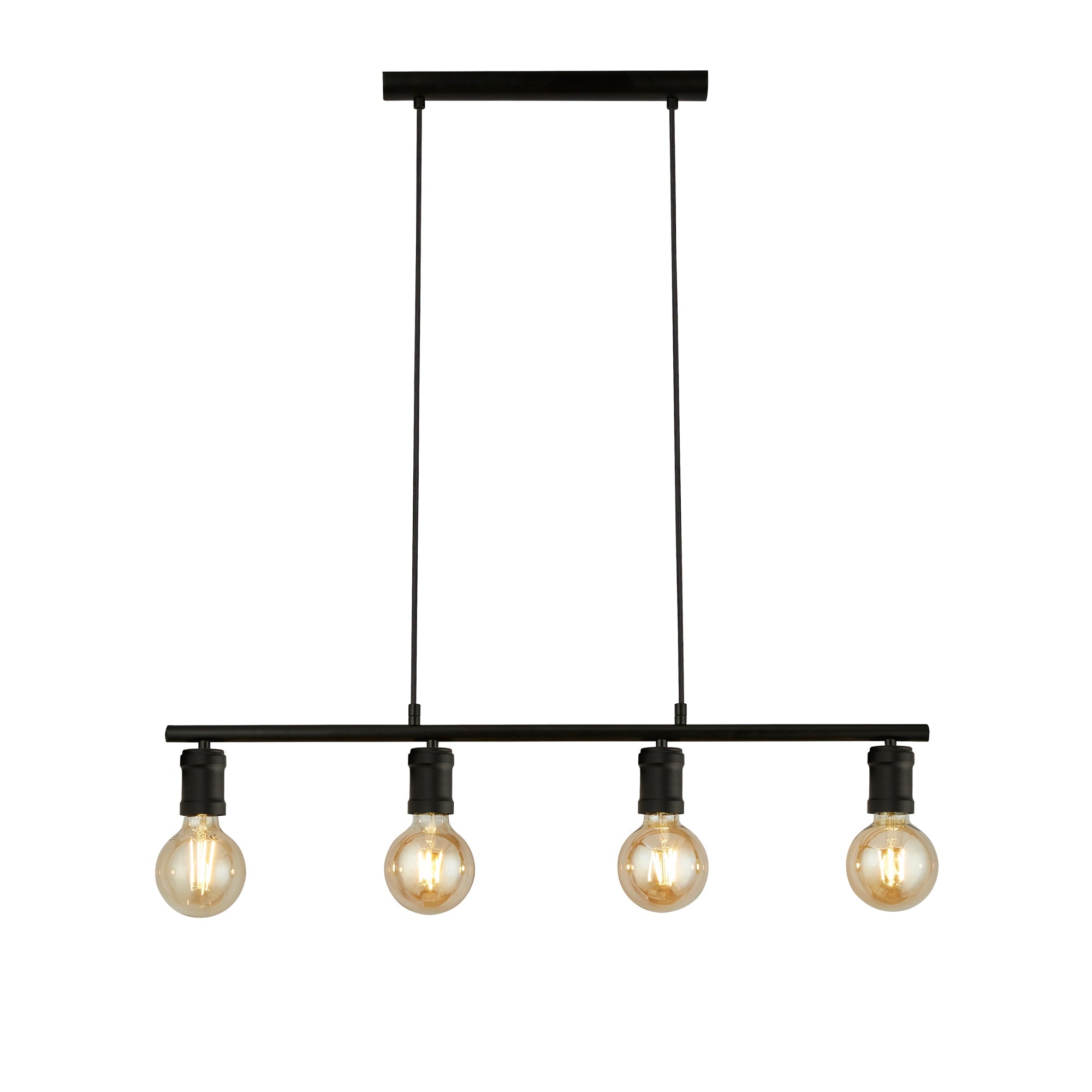 Dance Bar Pendant - Sand Black Metal