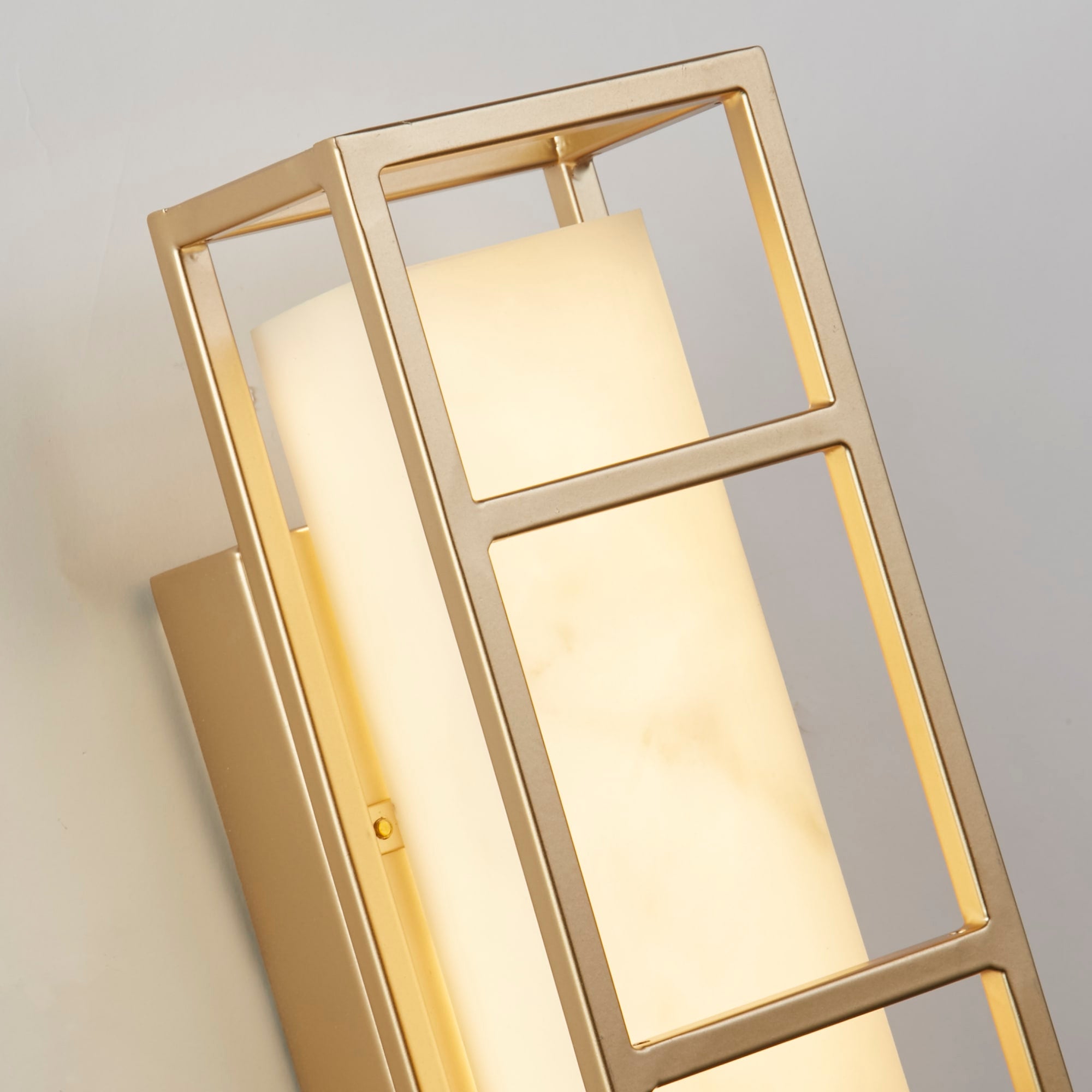 Mirage LED Wall Light, Matt Gold & Marbleised Resin