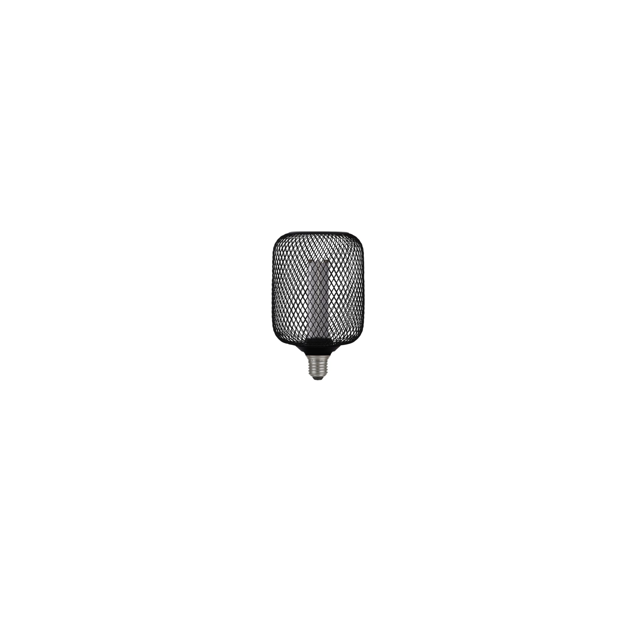 Wire Mesh Effect Drum Lamp - Black Metal (4.5W, 4000K)