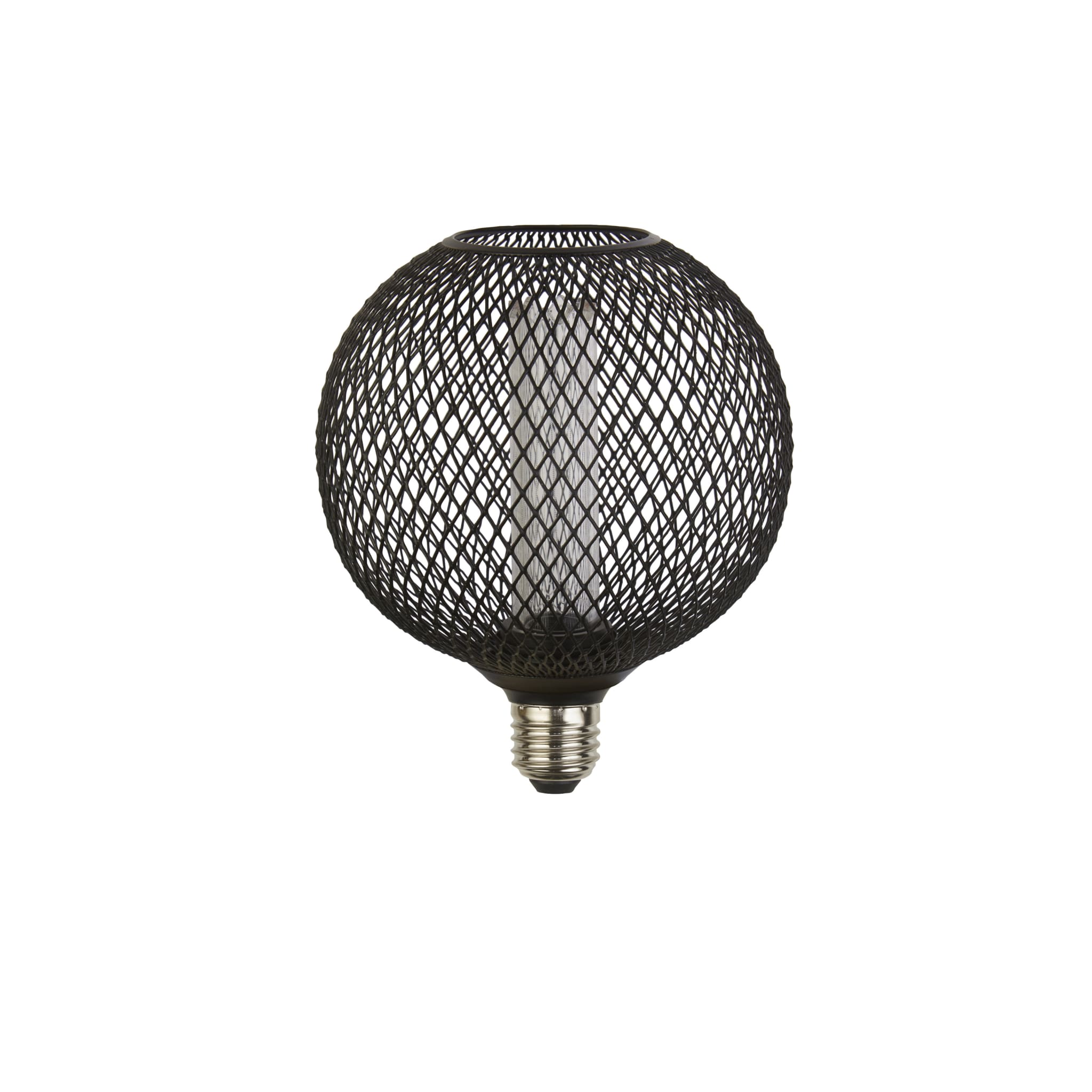 Wire Mesh Effect Globe Lamp - Black Metal (4.5W, 4000K)