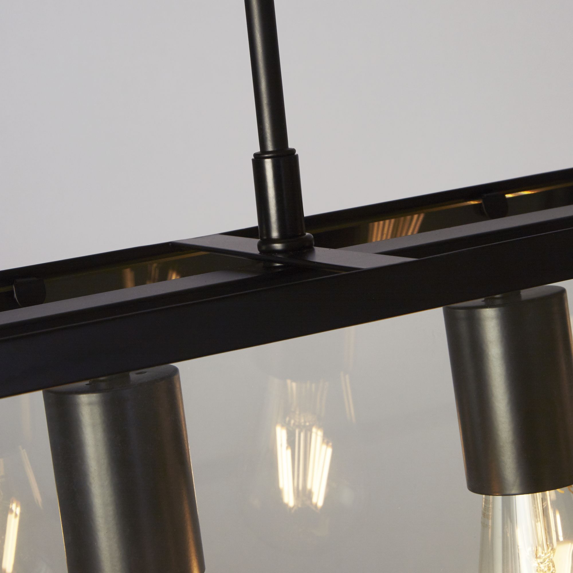 Voyager Bar Pendant - Glass Black / 5