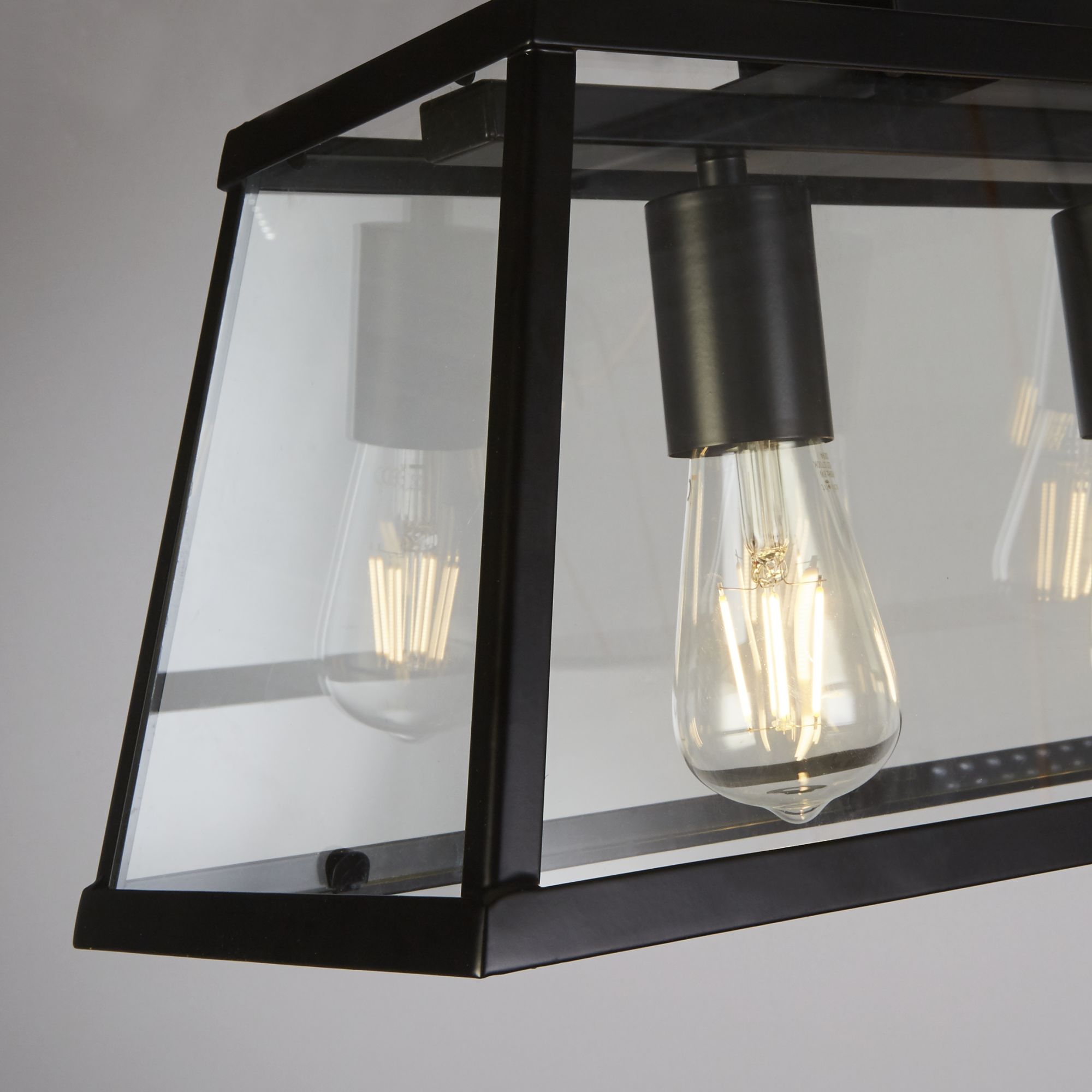 Voyager Bar Pendant - Glass Black / 5