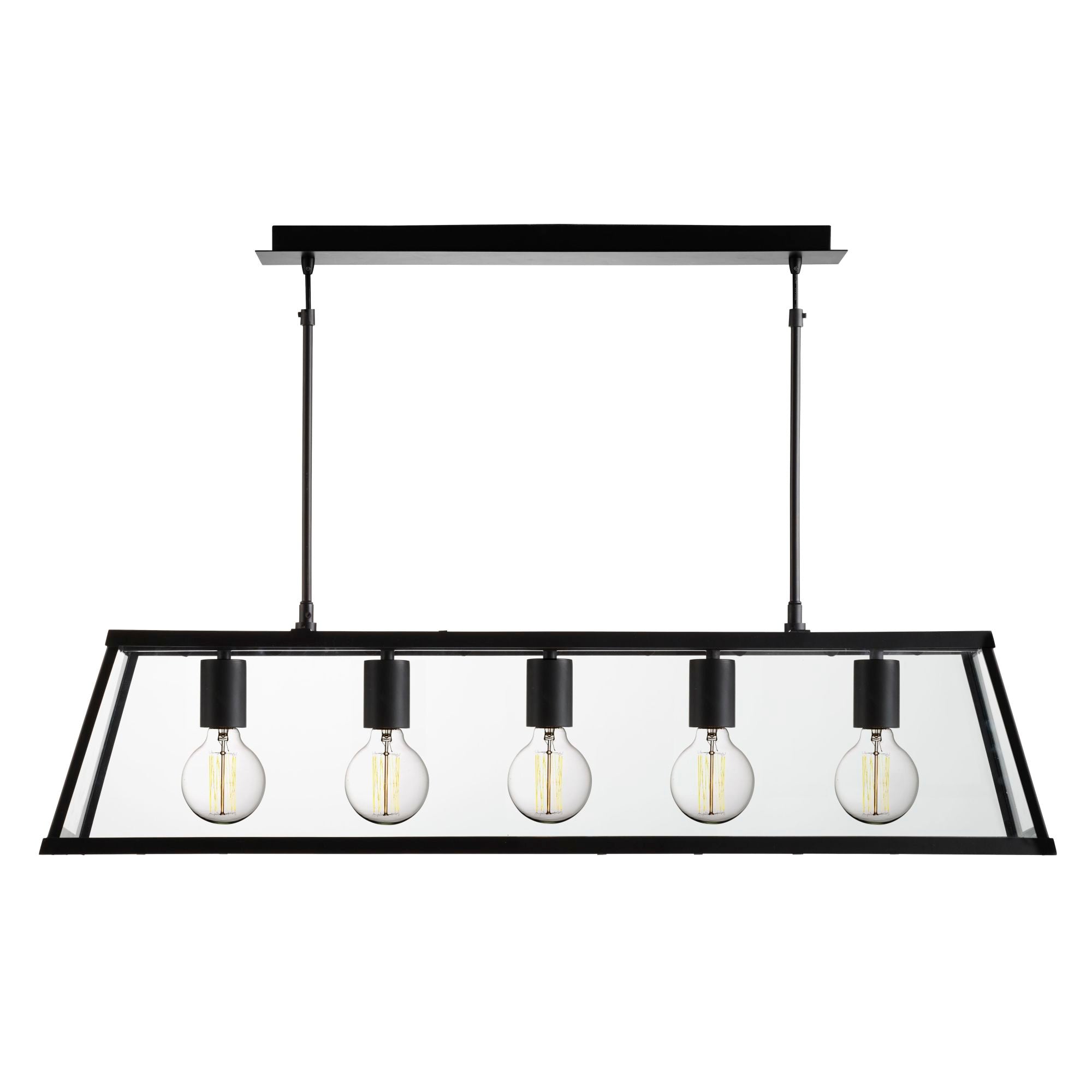 Voyager Bar Pendant - Glass Black / 5