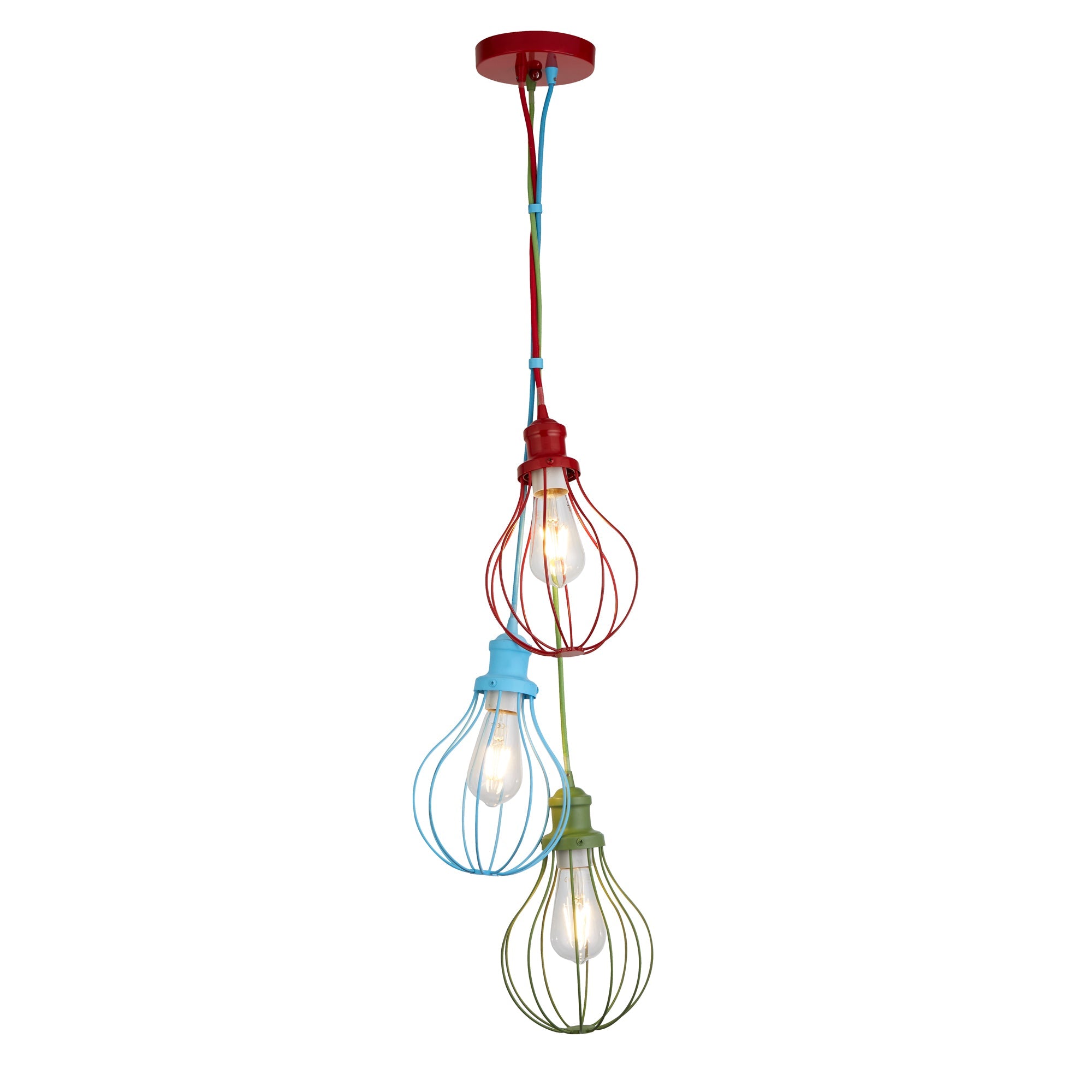 Novelty Pendant - Multi-Coloured Metal