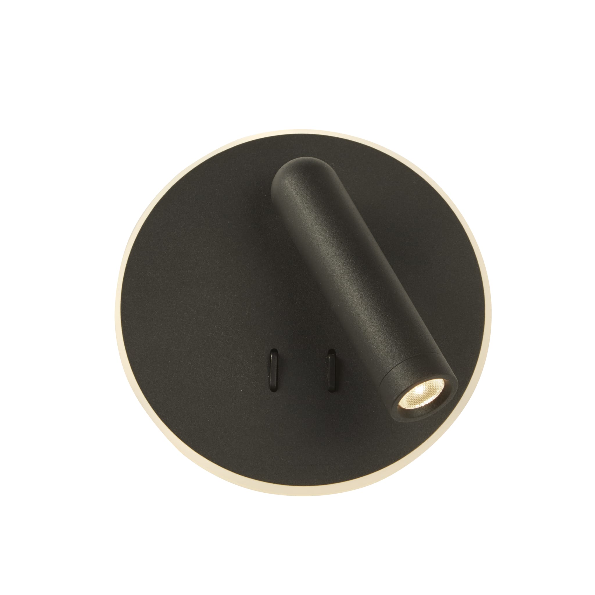 Cher LED Wall Light, Black Metal
