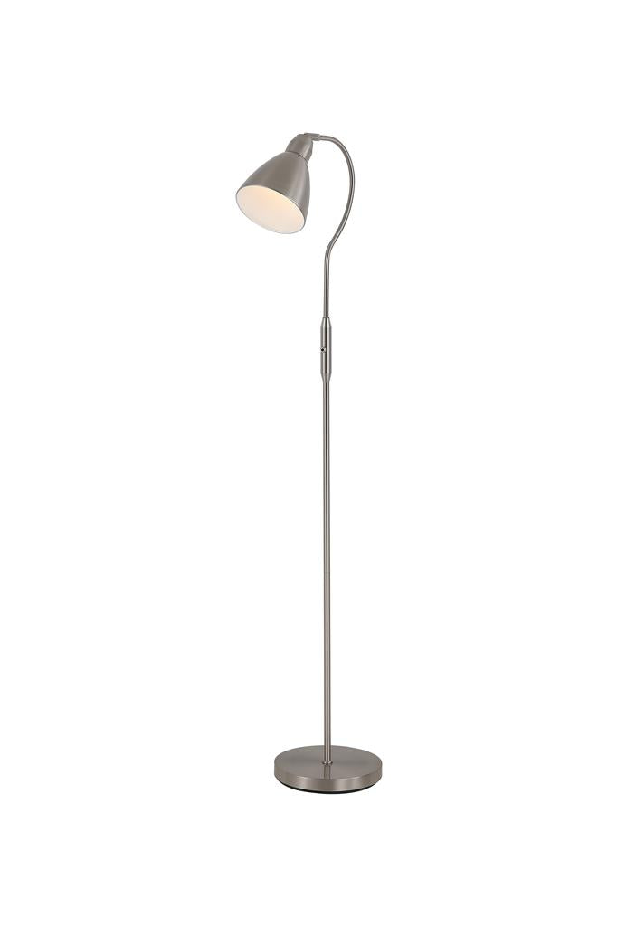 Adjustable Floor Lamp, Satin Nickel