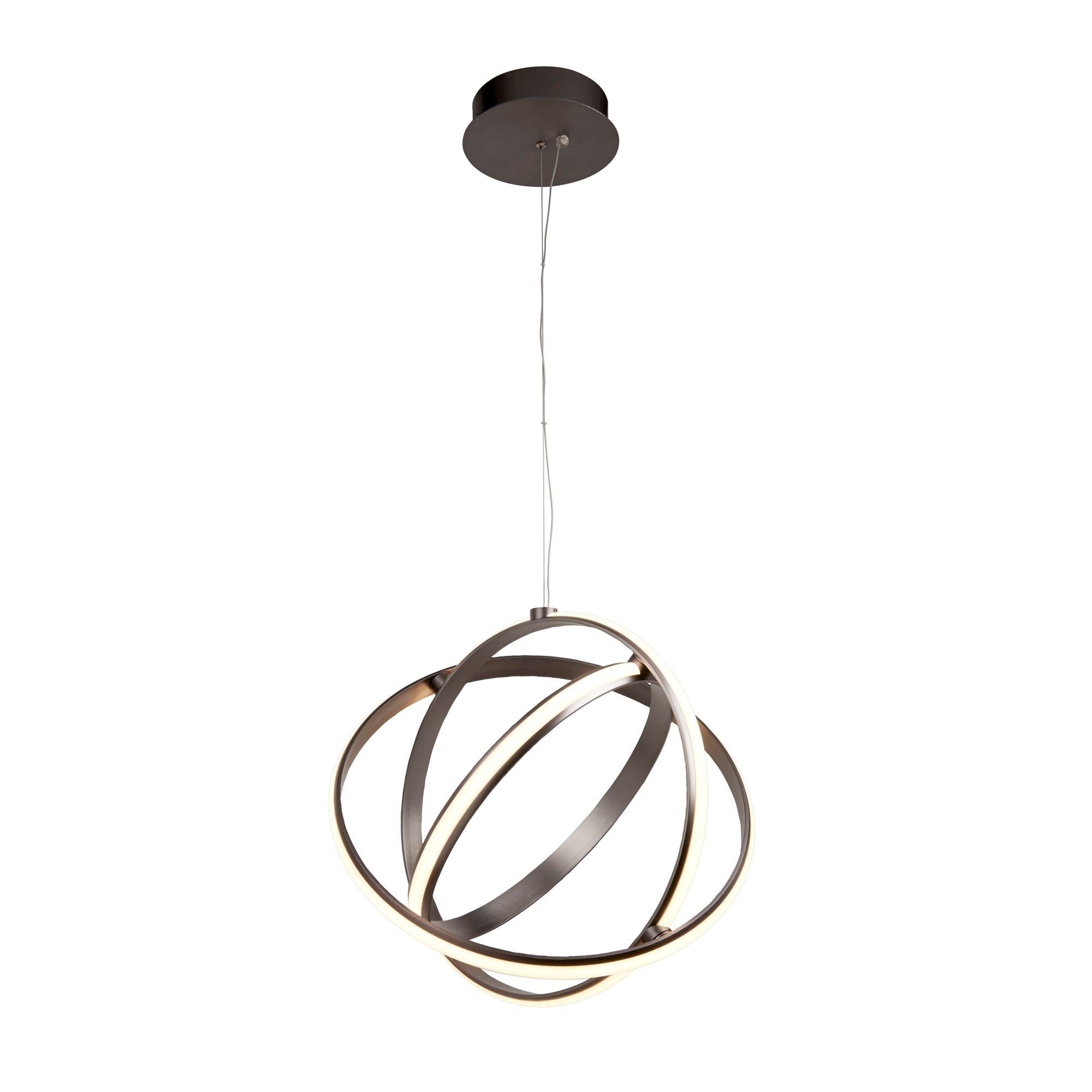 Magic LED Ceiling Pendant - Satin Nickel