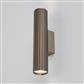 Anna GU10 Fluted Up & Down Wall Light, Anodised Bronze