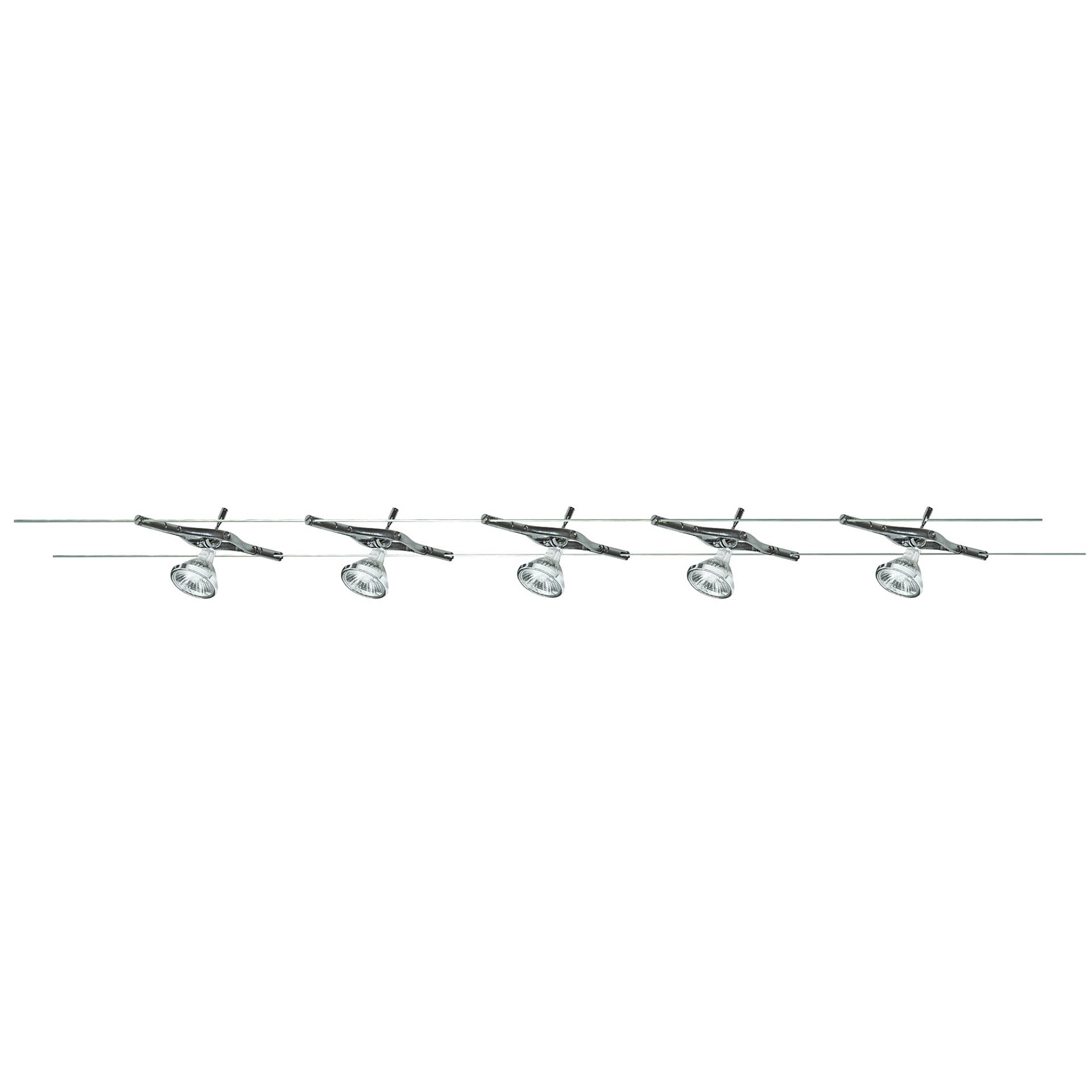 Cable & Spot 5Lt LED Kit - Chrome Metal