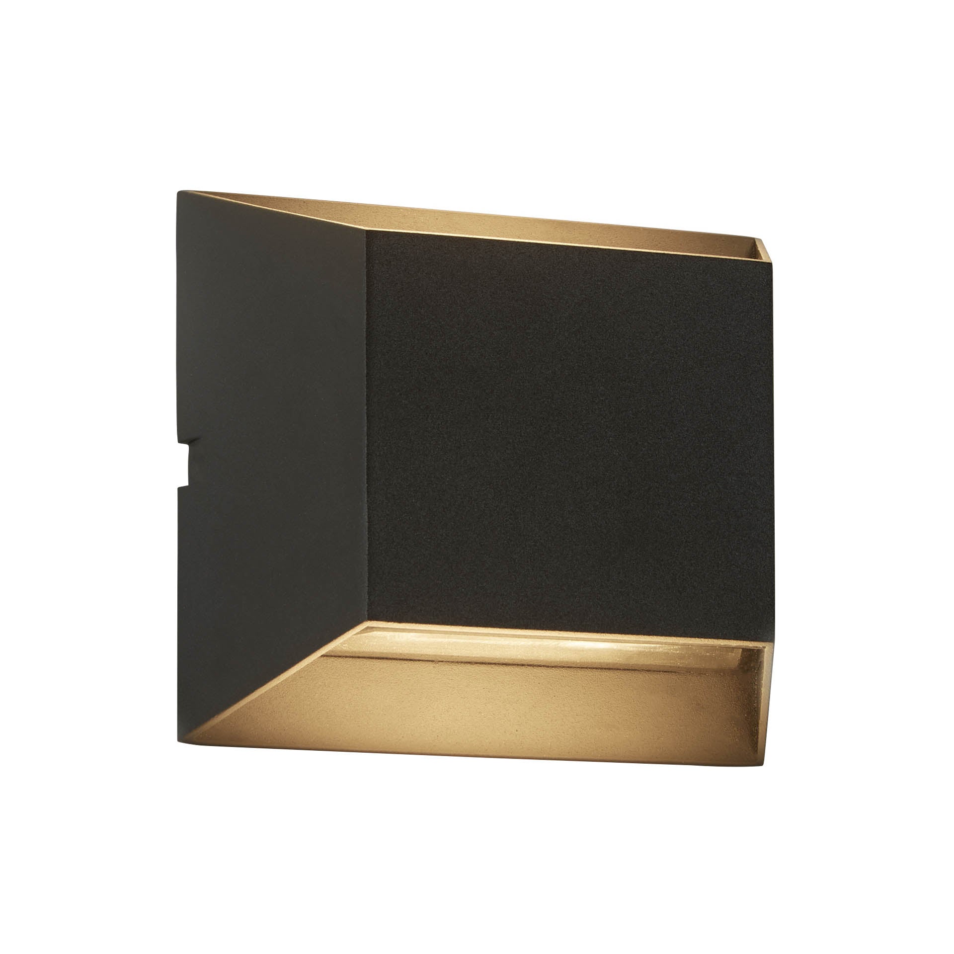 Delaware  Wall Light - Black Metal & Glass