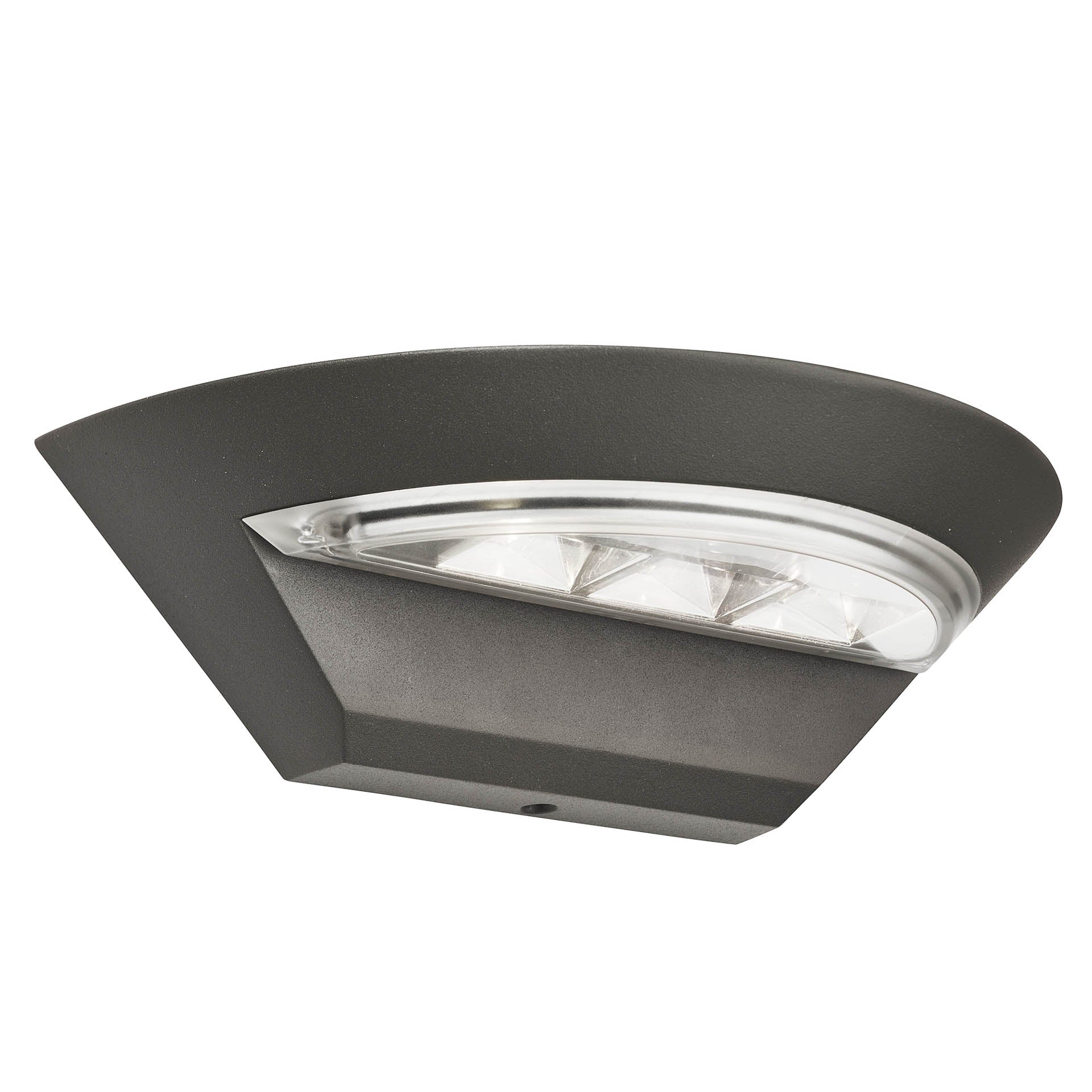 Lincoln Outdoor Wall Light - Dark Grey Metal & Polycarbonate