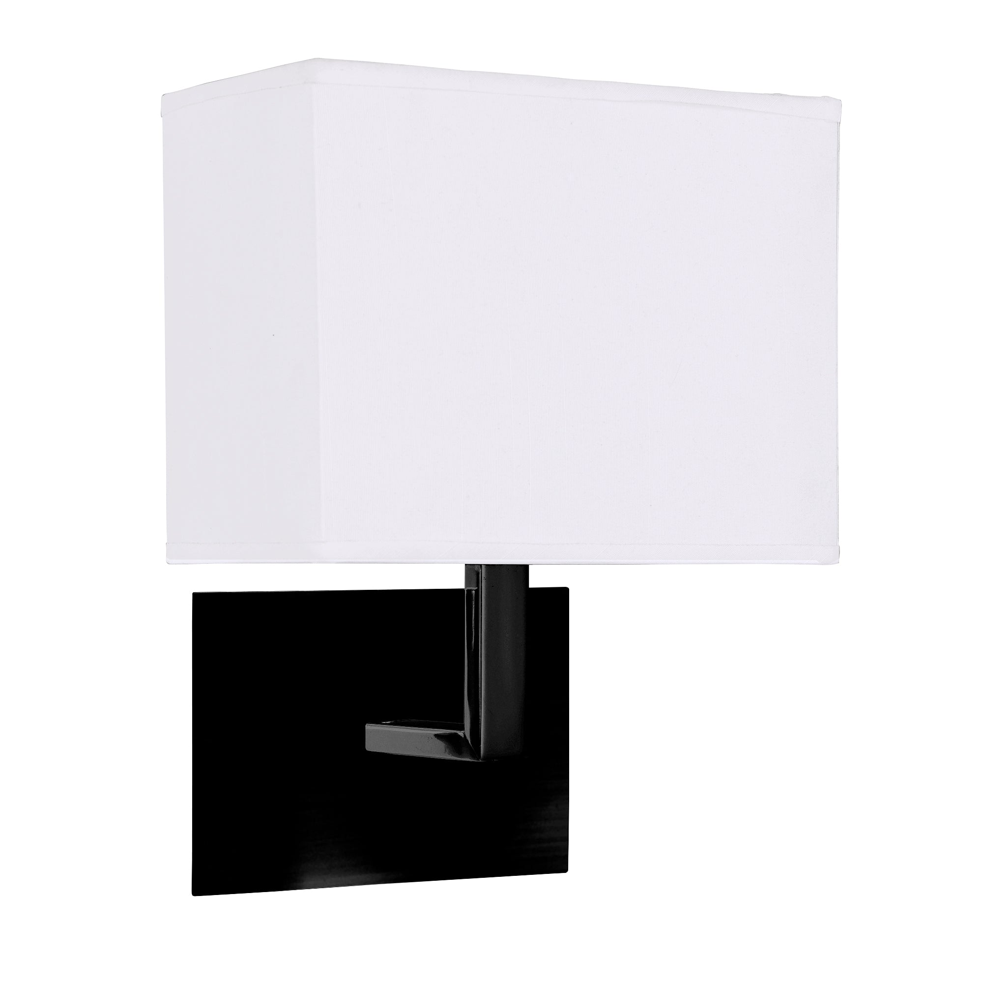 Hotel Wall Light Black Metal