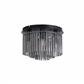Swizzle 5Lt Flush, Matt Black Metal with Smoked Rods
