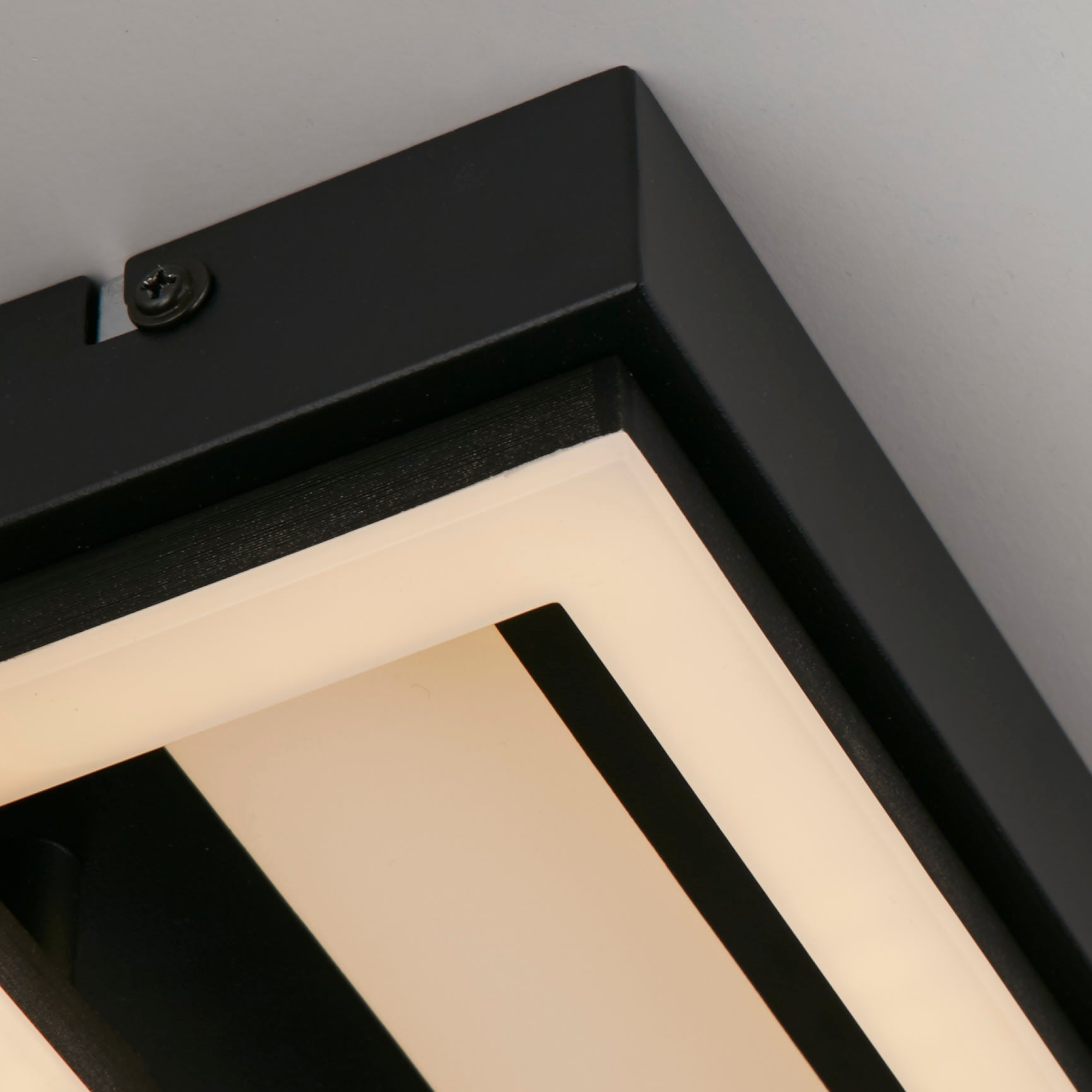 Ovaloid LED Flush. Matt Black