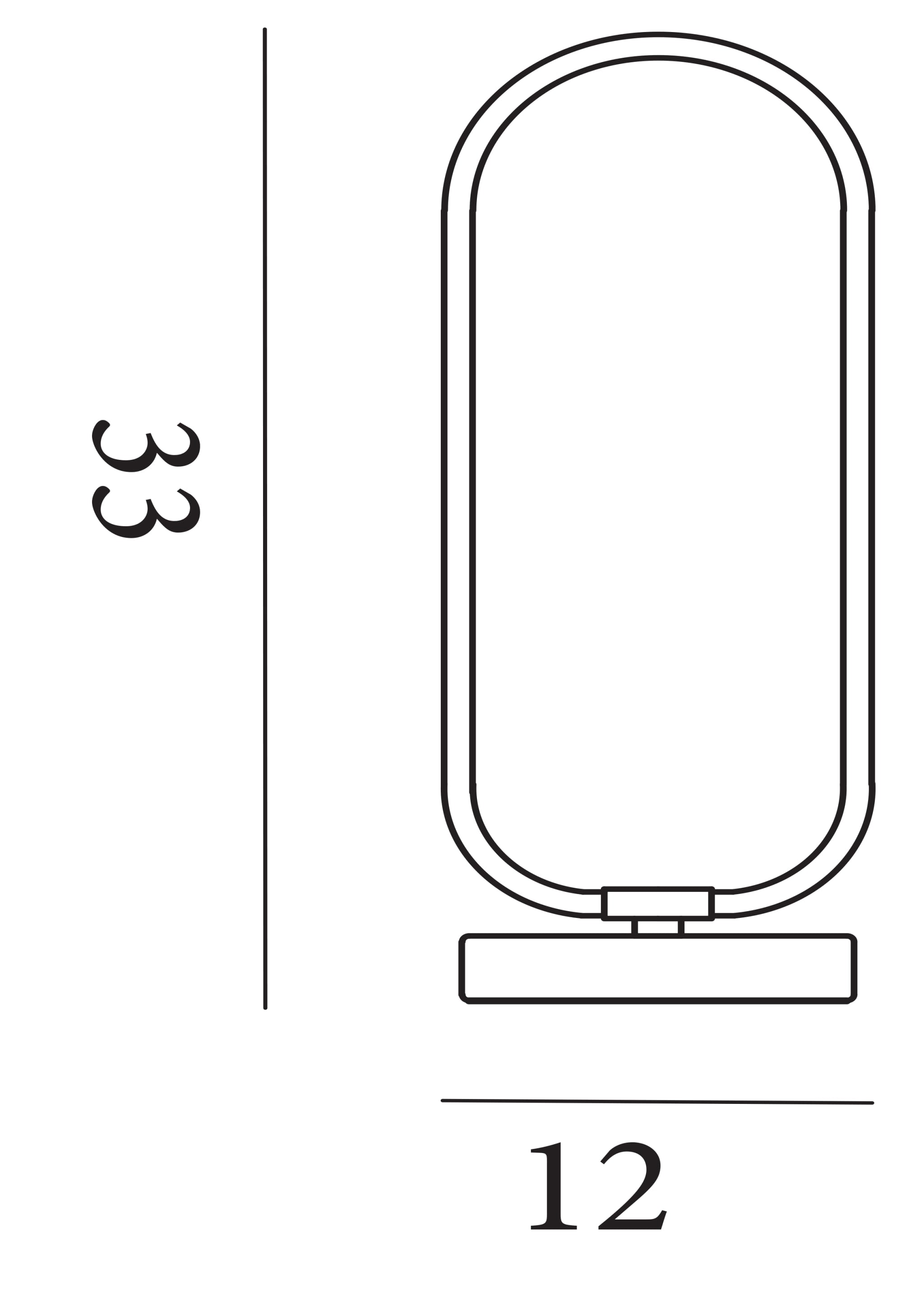 Liner Table Lamp - Chrome Metal & Brushed Aluminium