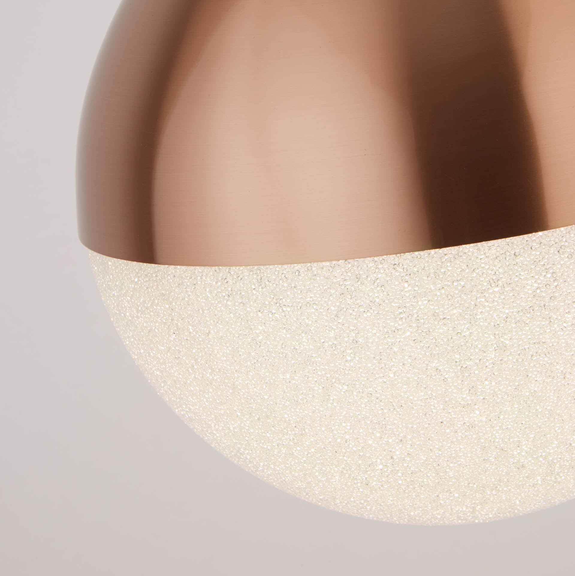 Marbles LED Pendant Copper and Black 250 x 400