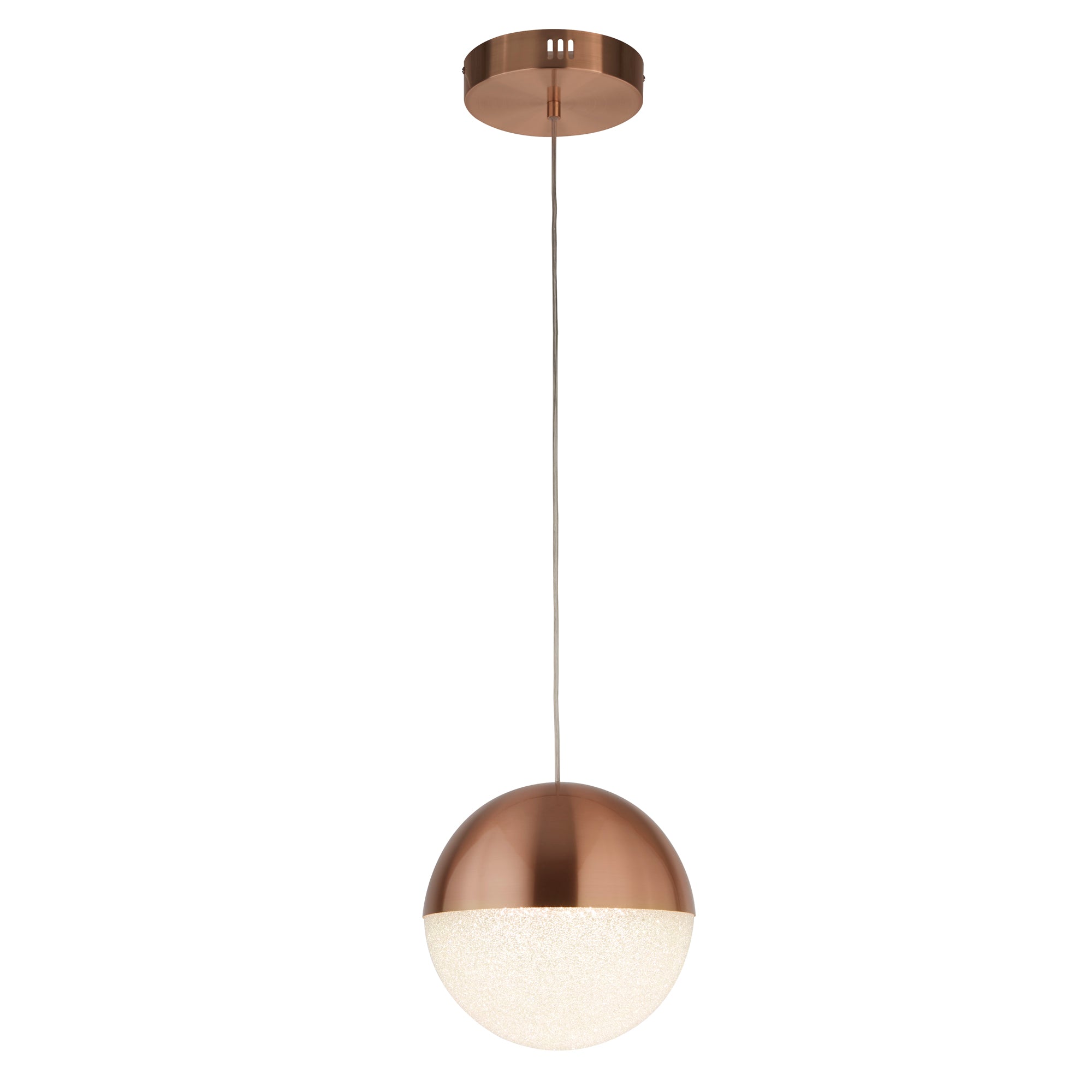 Marbles LED Pendant Copper and Black 250 x 400