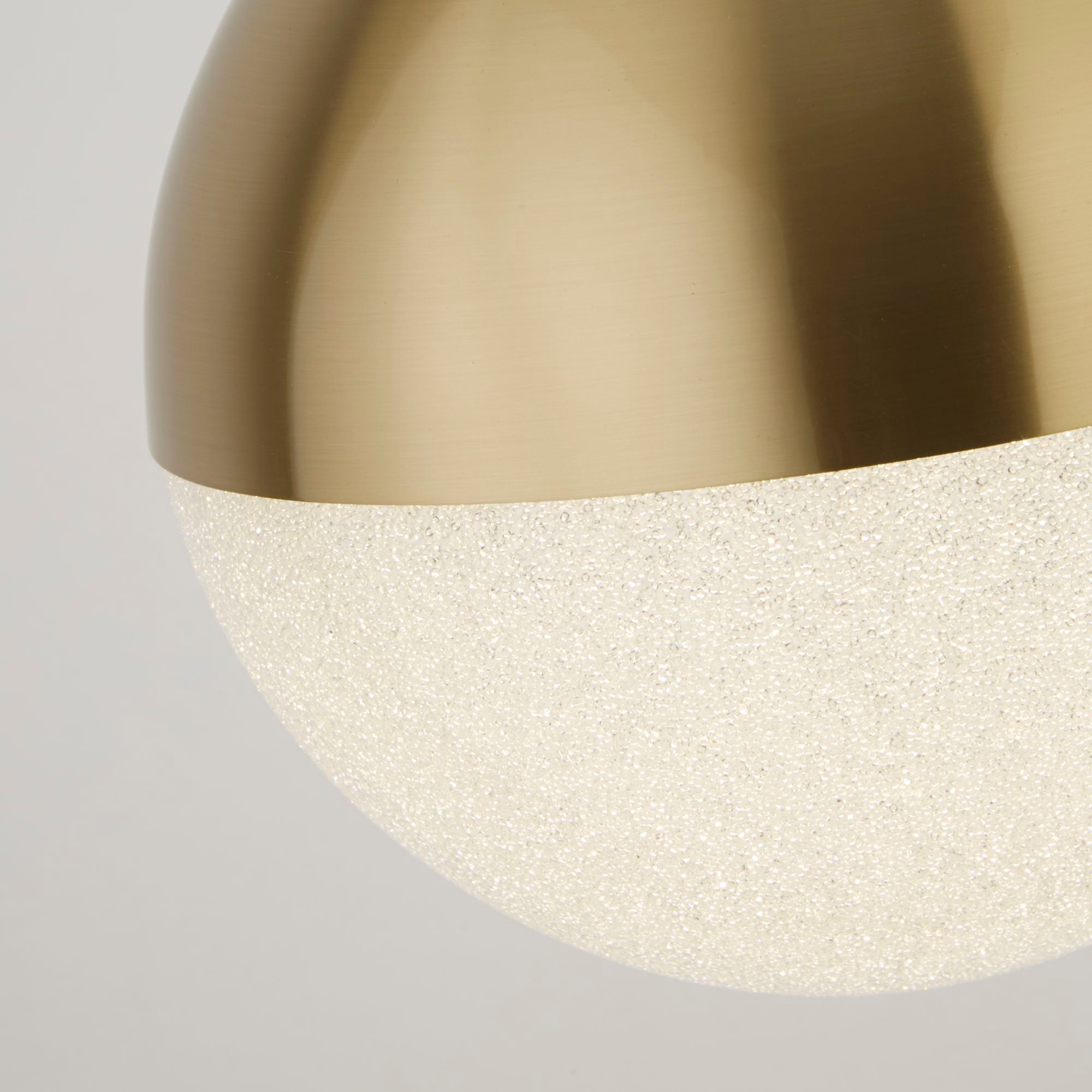 Marbles LED Pendant Gold and Clear 250 x 400