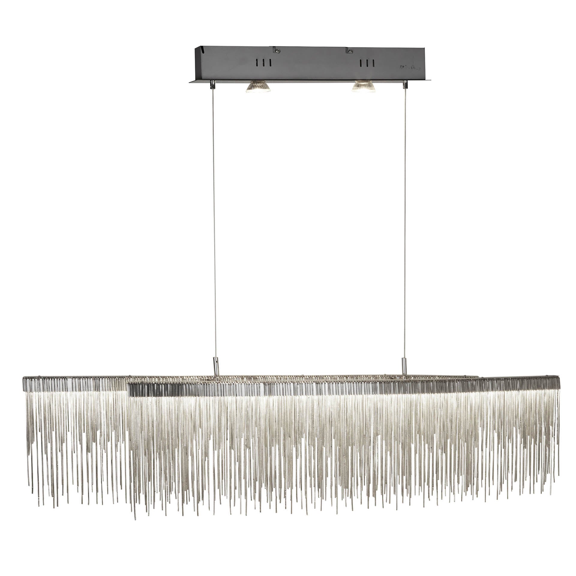Memphis LED Bar - Satin Silver, Link Waterfall Dressing