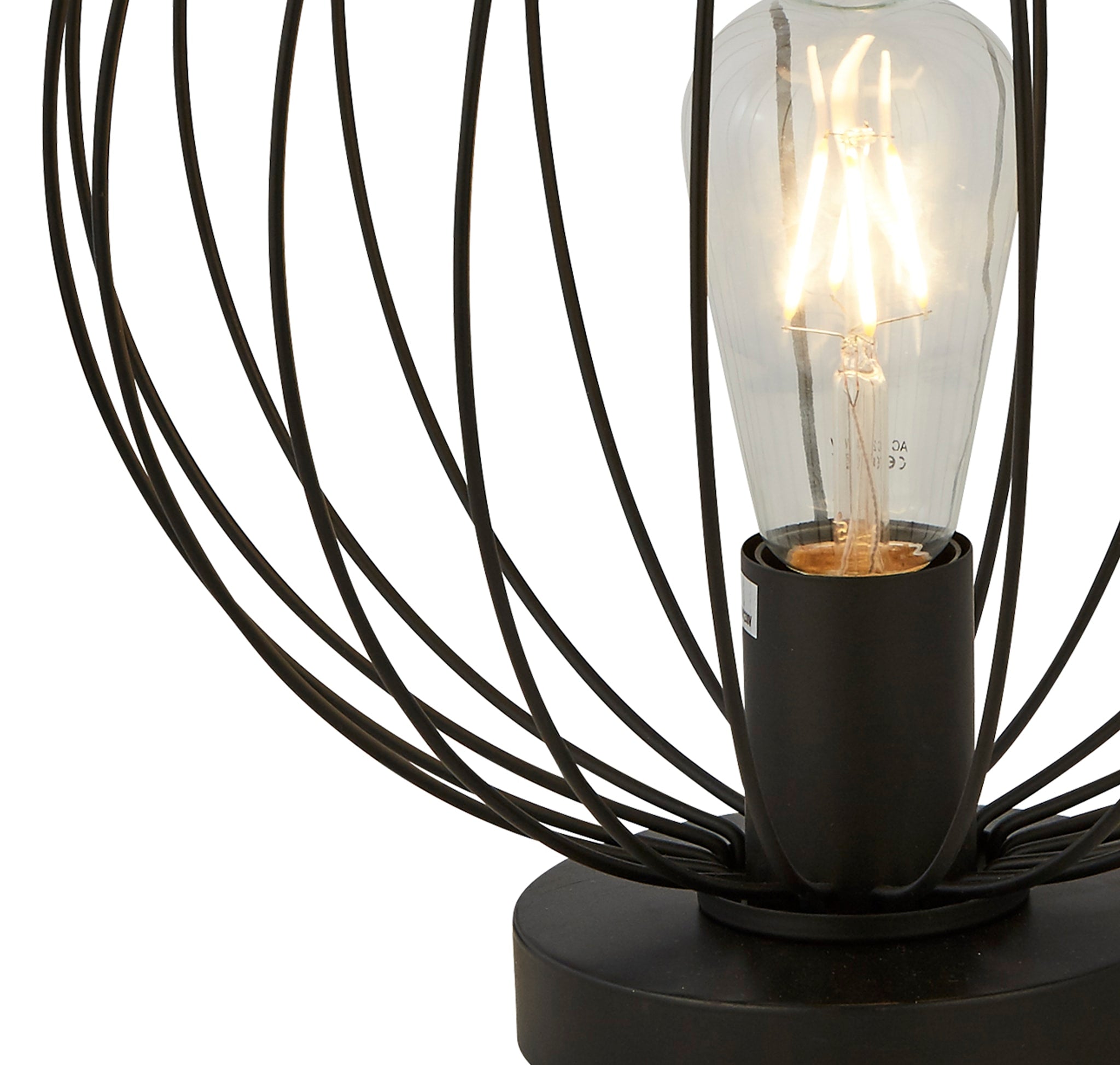 Rondo Table Lamp - Black Metal