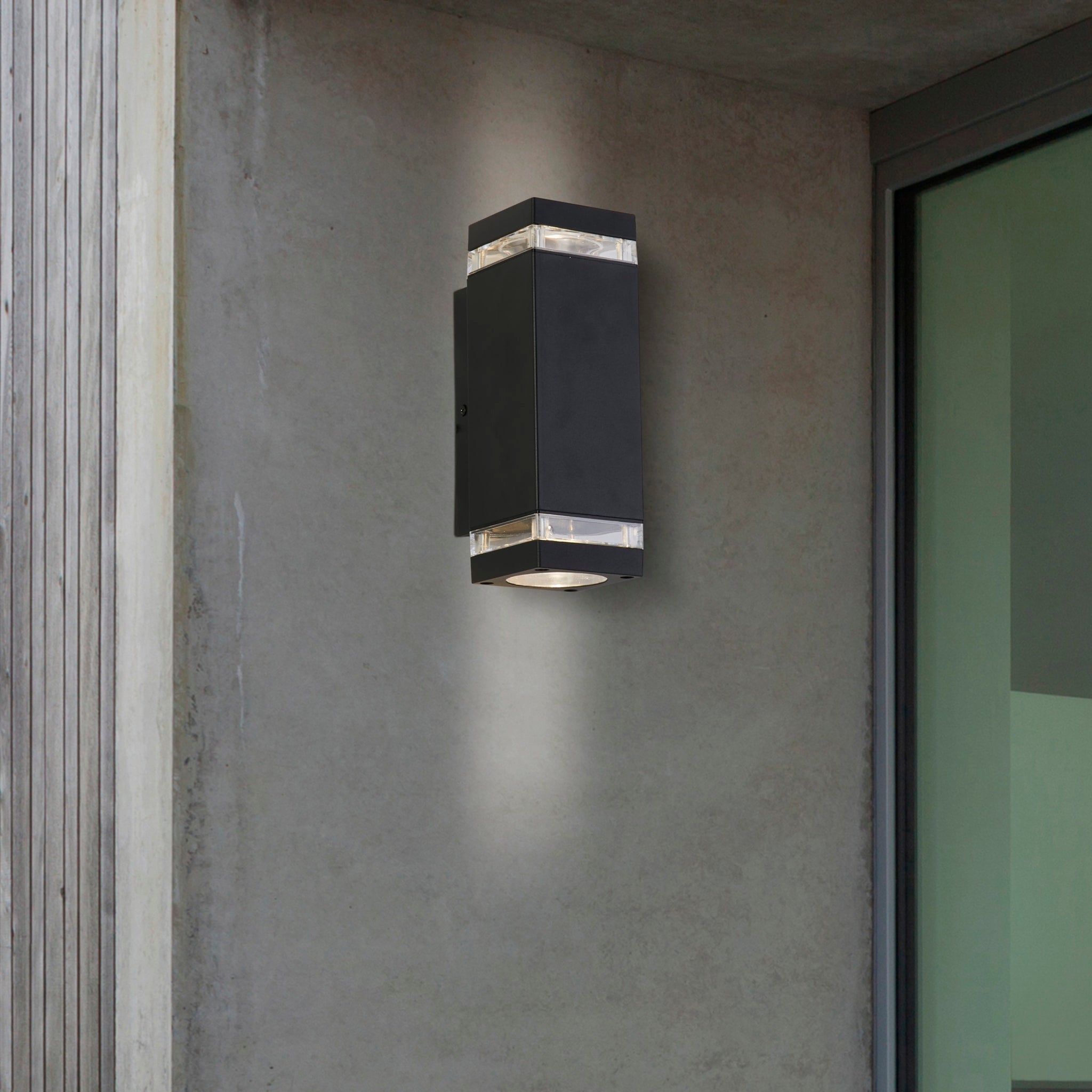 Houston Outdoor Wall Light Black