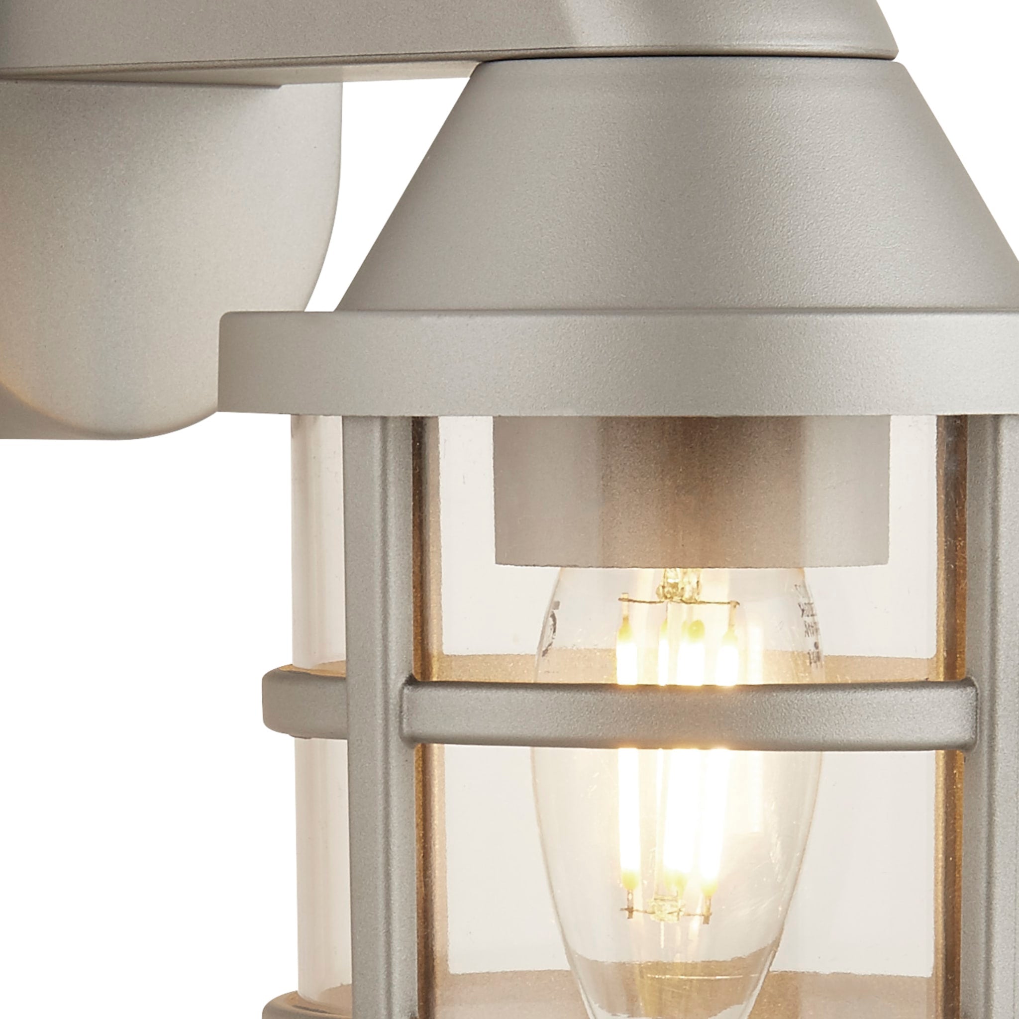 Seaside Outdoor Wall Light - Silver Plastic