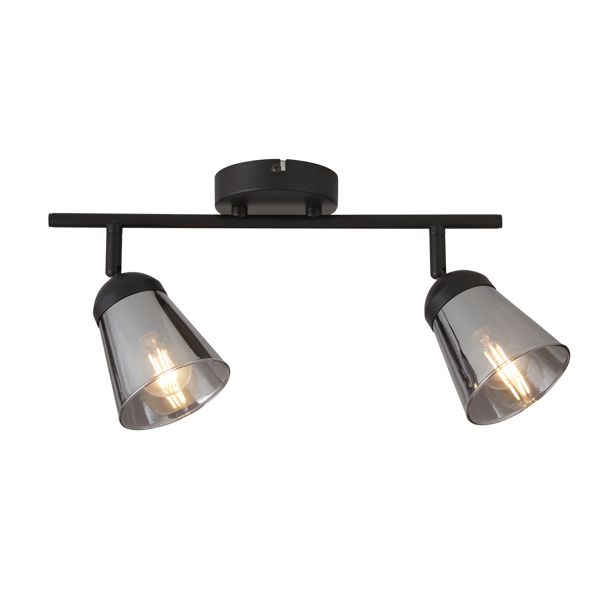 Mega Bar Spotlight - Black Metal & Smoked Glass 2