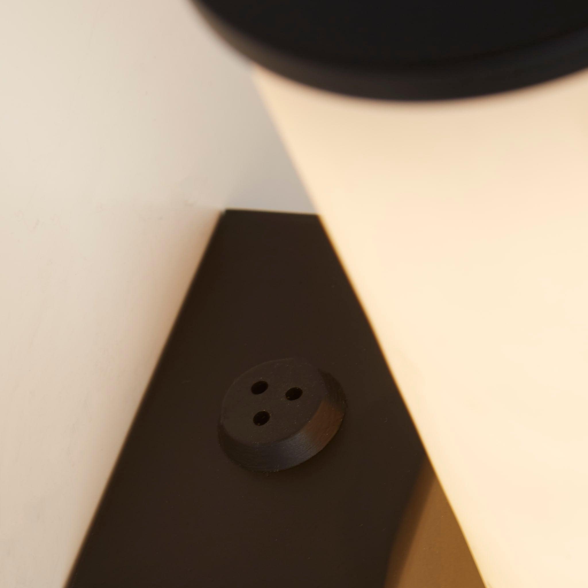 Wales LED Wall Light, Matt Black Metal with Marble Resin