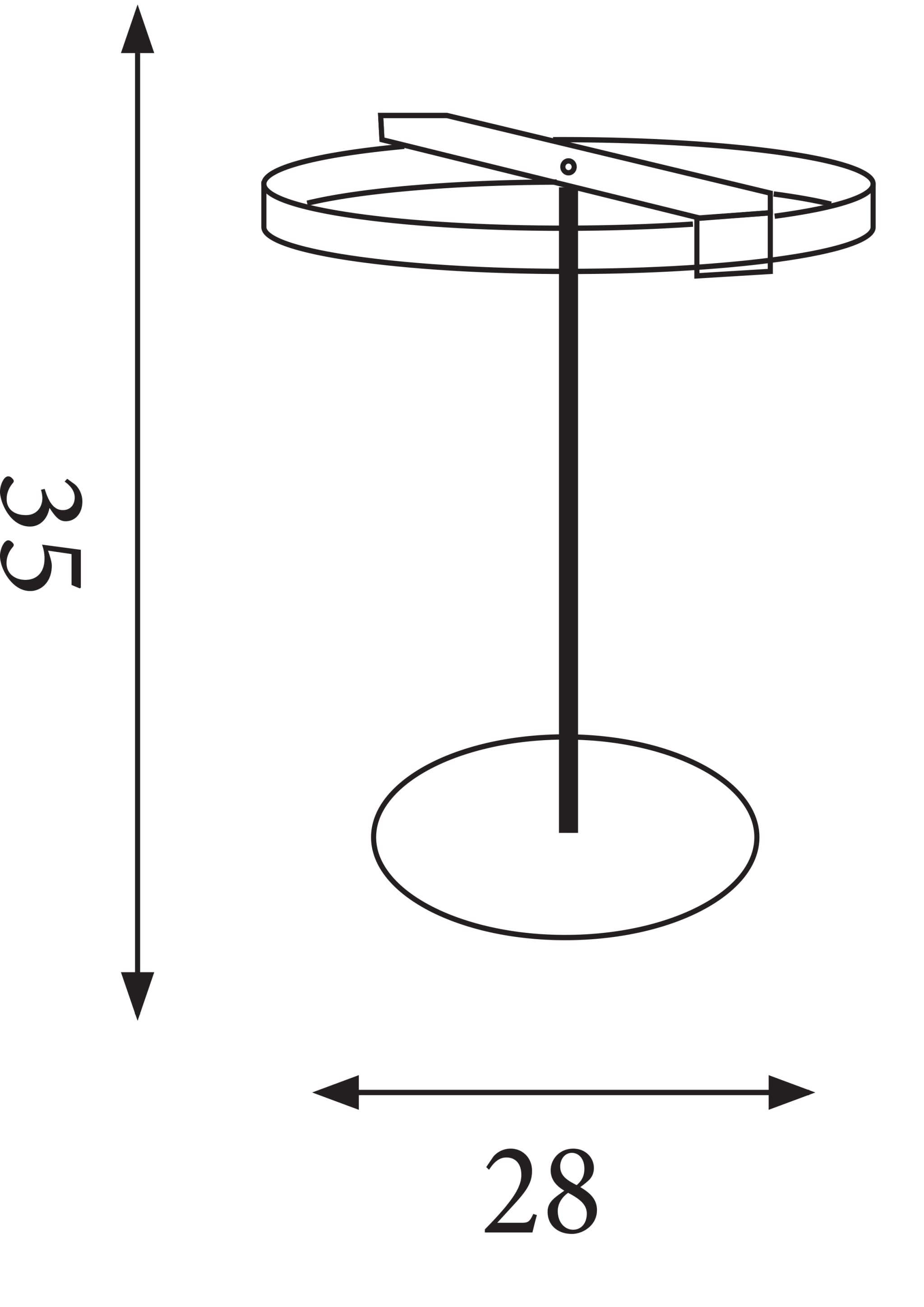 Aerial LED Table Lamp, Gold and Black Metal
