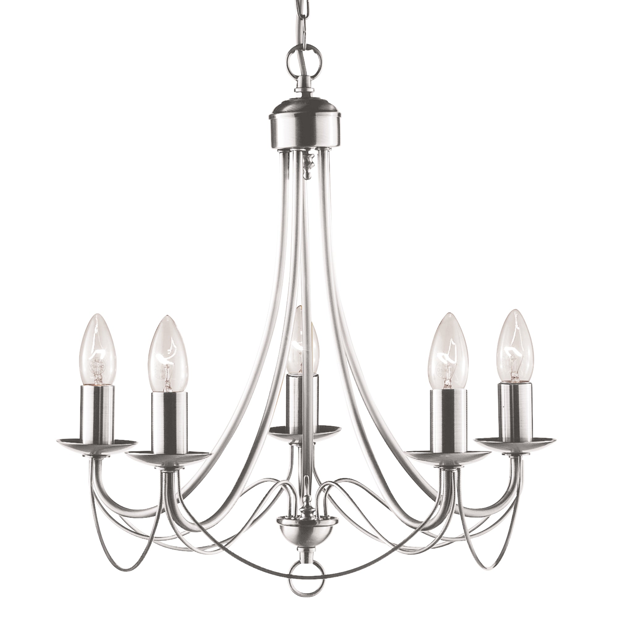 Maypole Pendant -  Metal Satin Silver / 5