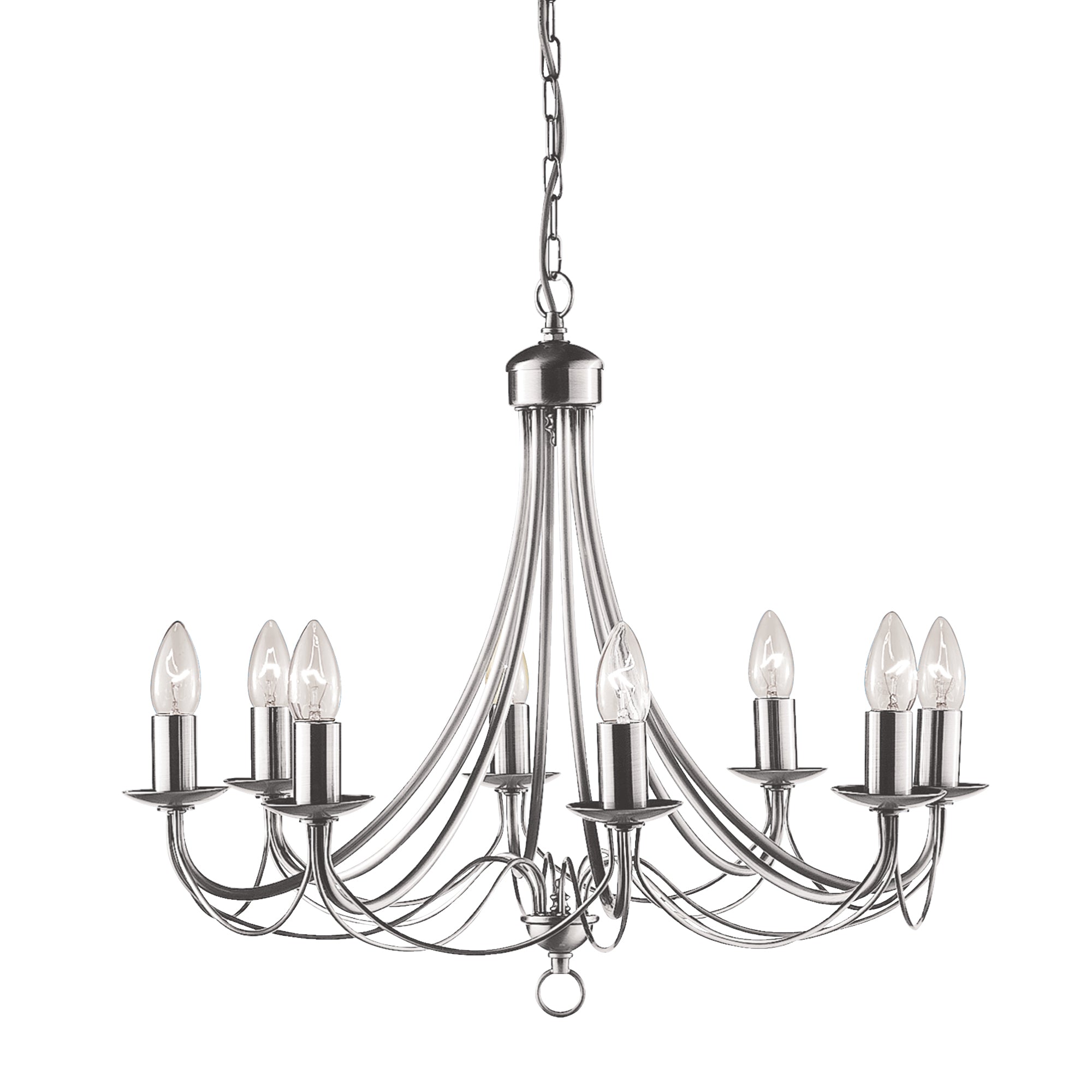 Maypole Pendant -  Metal Satin Silver / 8