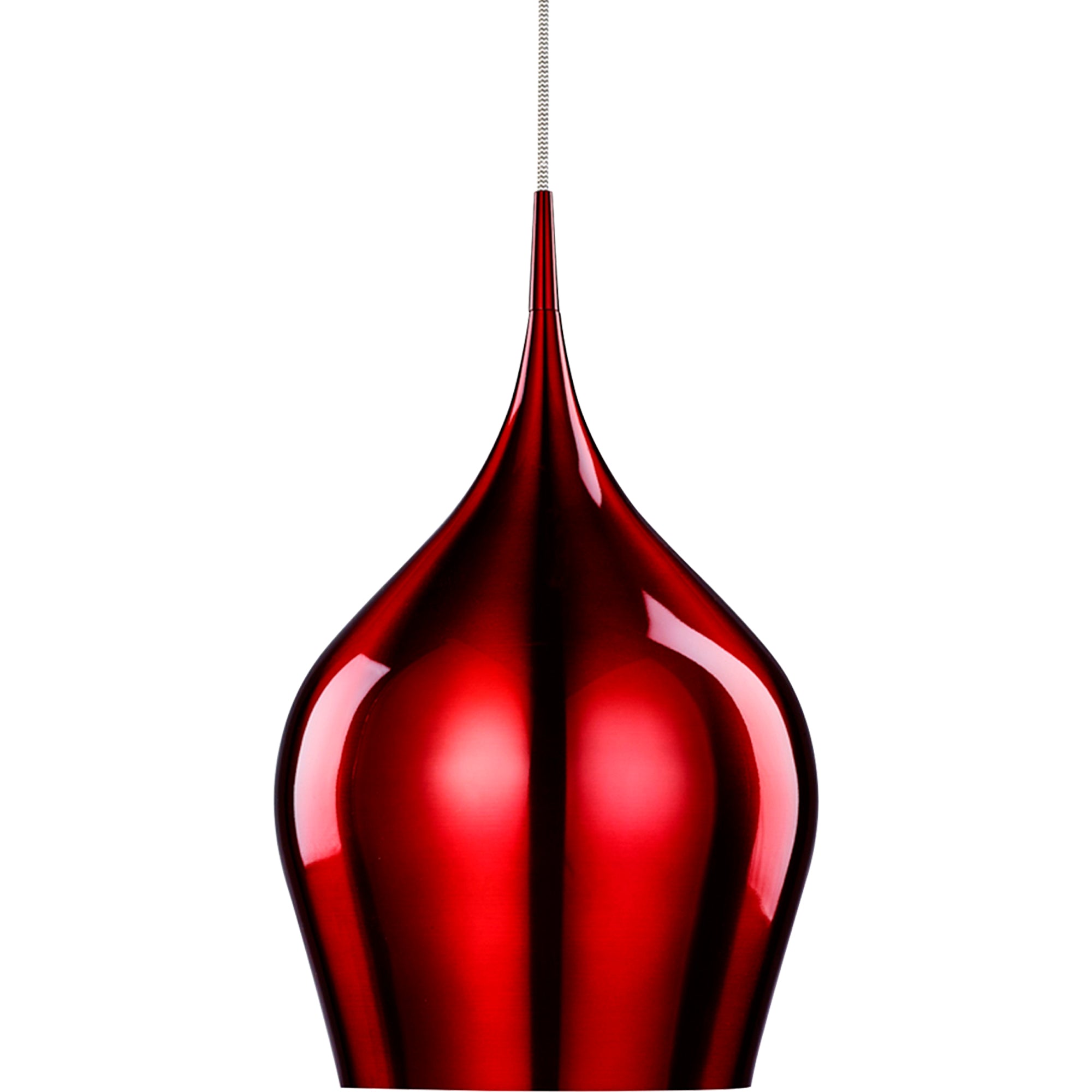 Vibrant Pendant - Metallic Metal Wine Red / 260 x 440