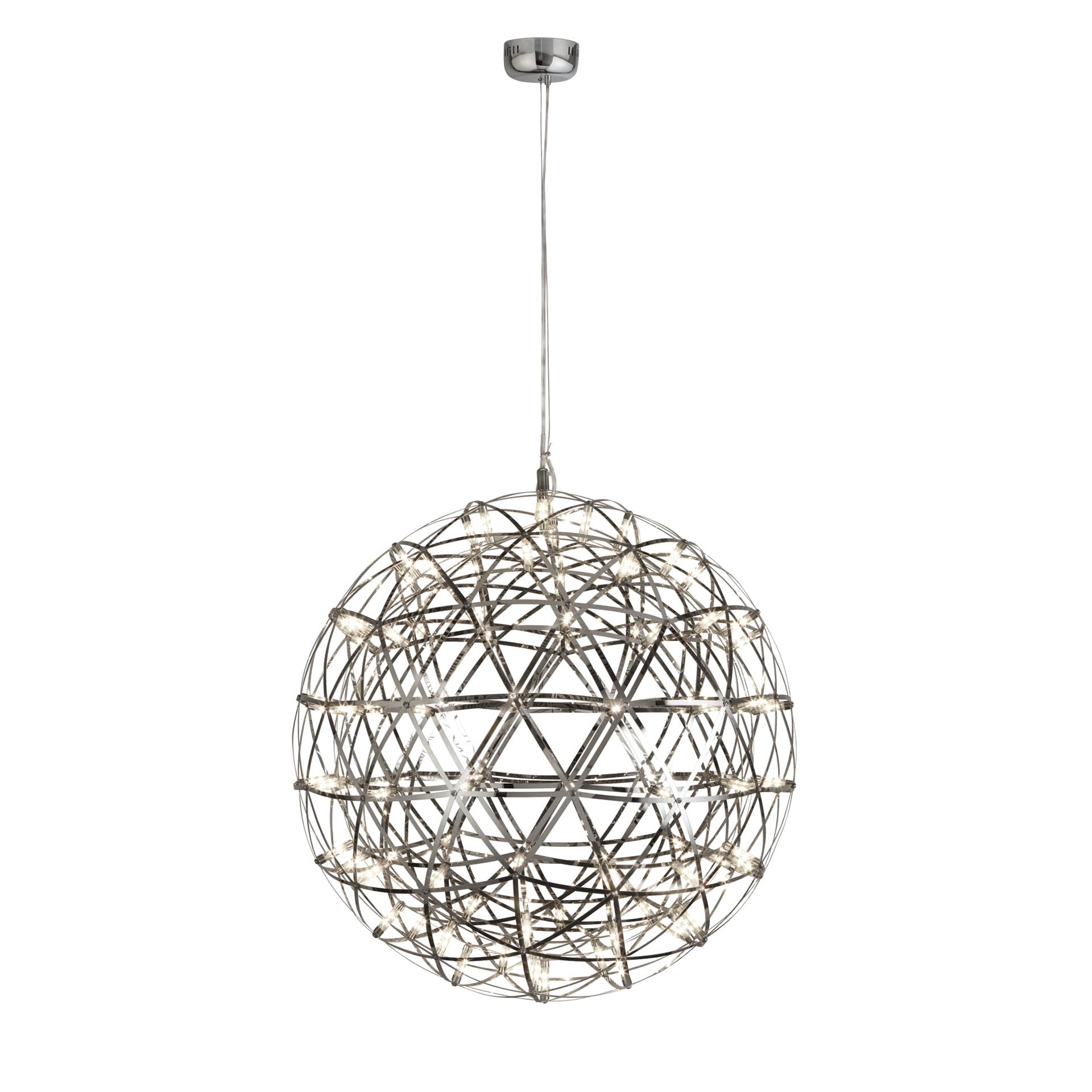 Galaxy Pendant - Polished Chrome Metal 820 x 840