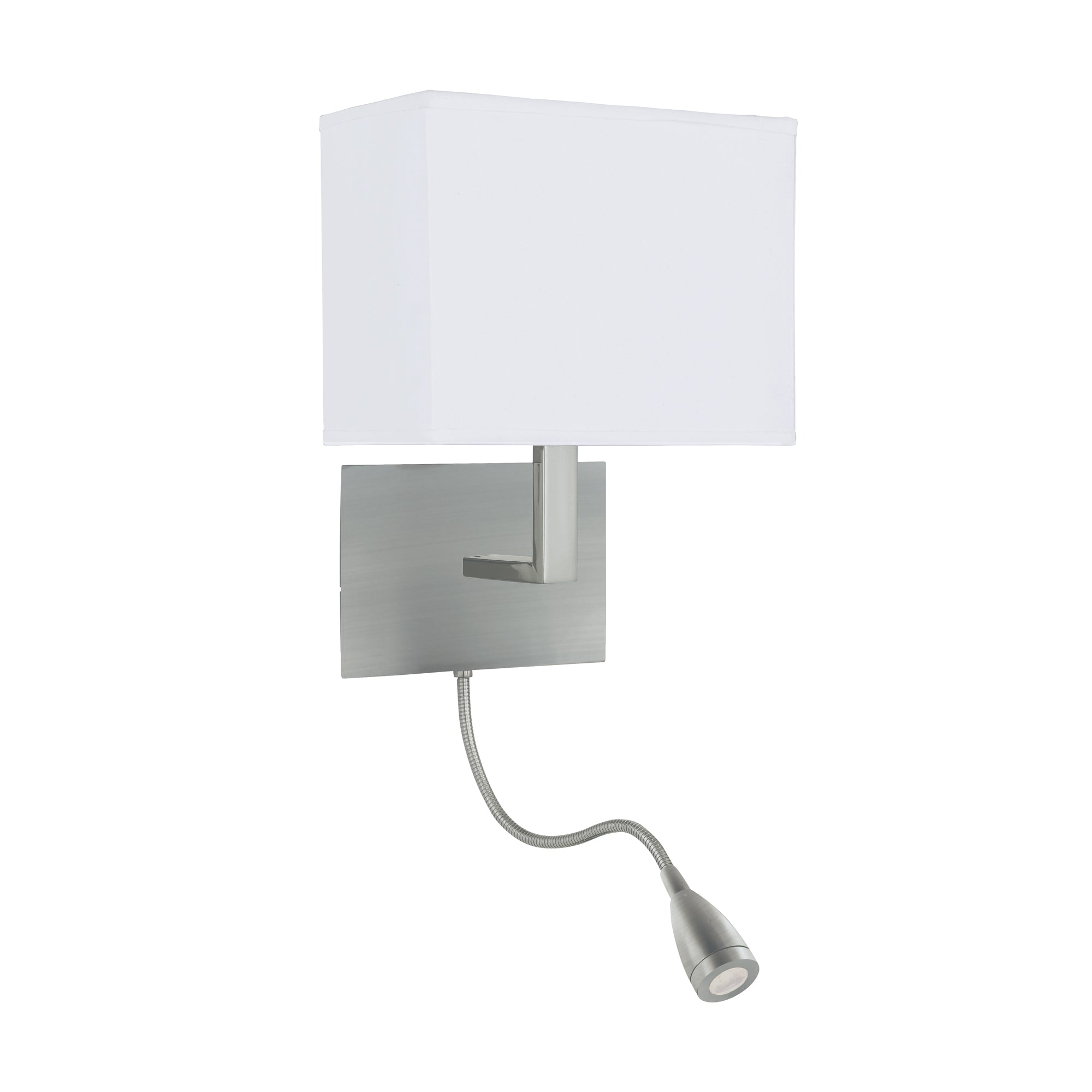 Hotel Wall Light II Satin Silver