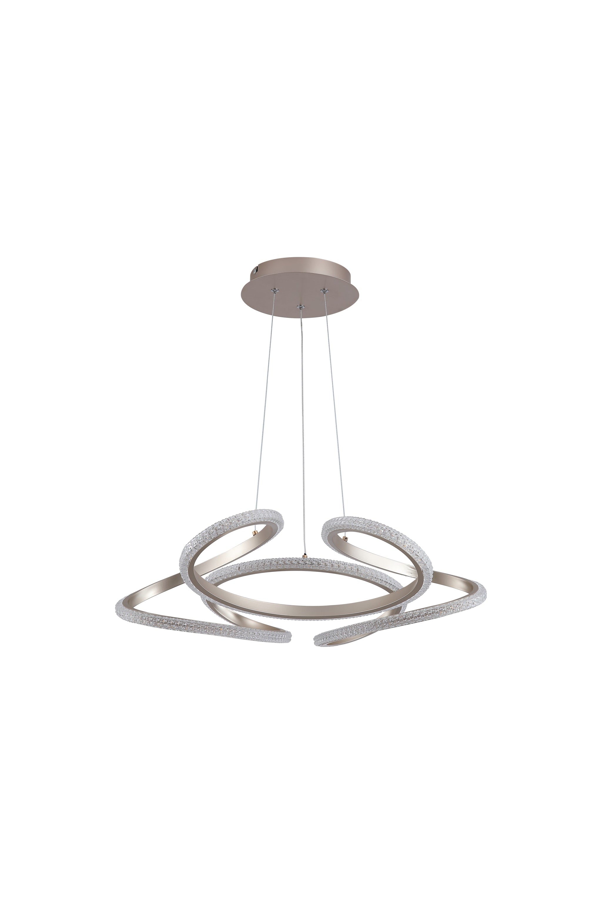 Doodle LED Pendant, Champagne Metal