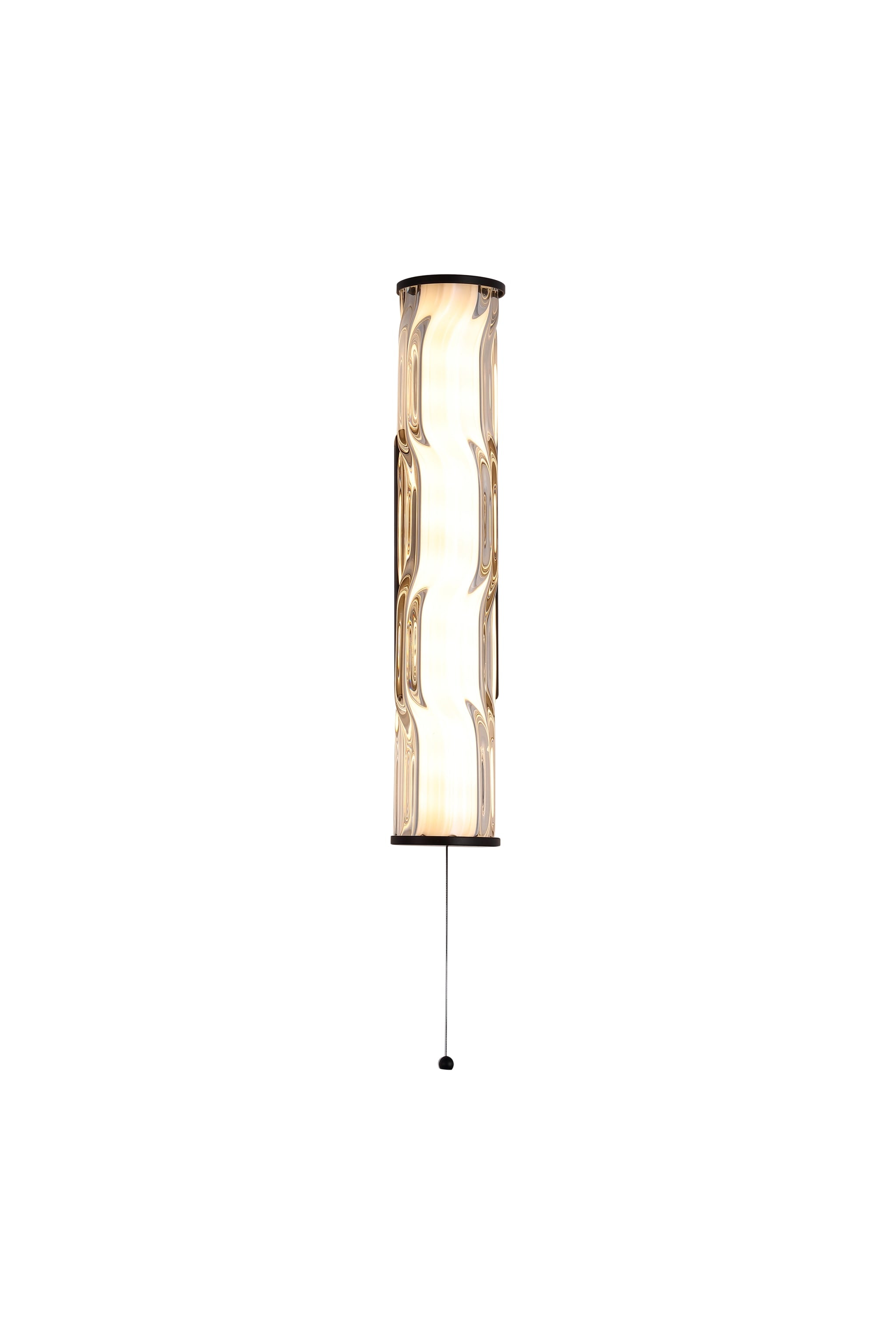 Vibrate LED Wall Light, Matt Black with Glass