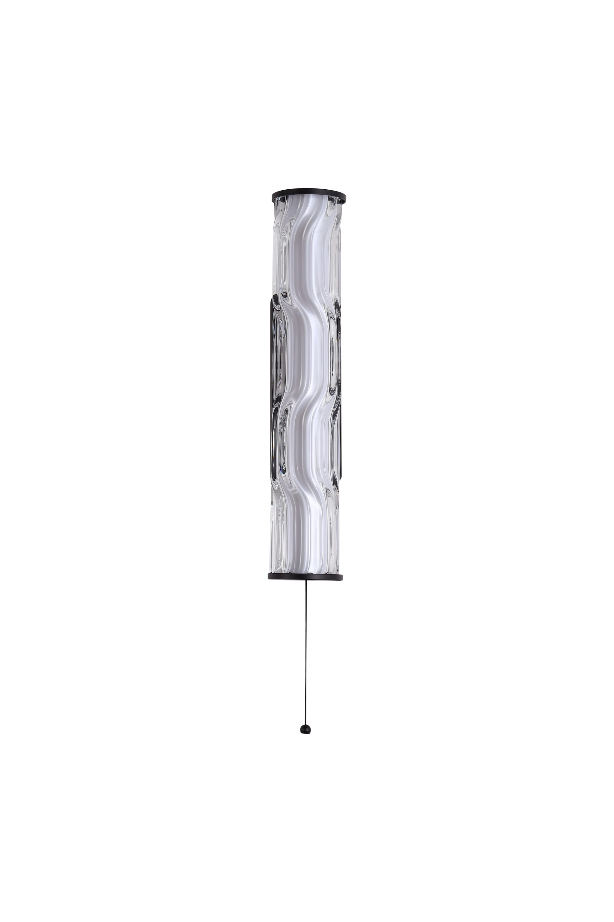 Vibrate LED Wall Light, Matt Black with Glass