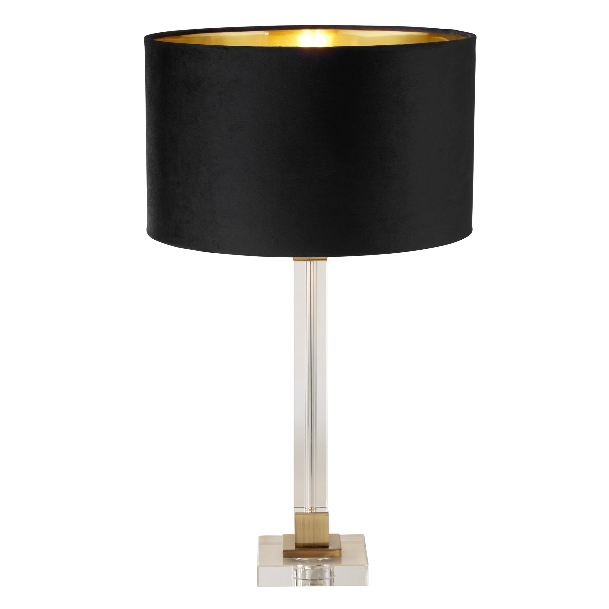 Scarborough Table Lamp - Crystal & Velvet