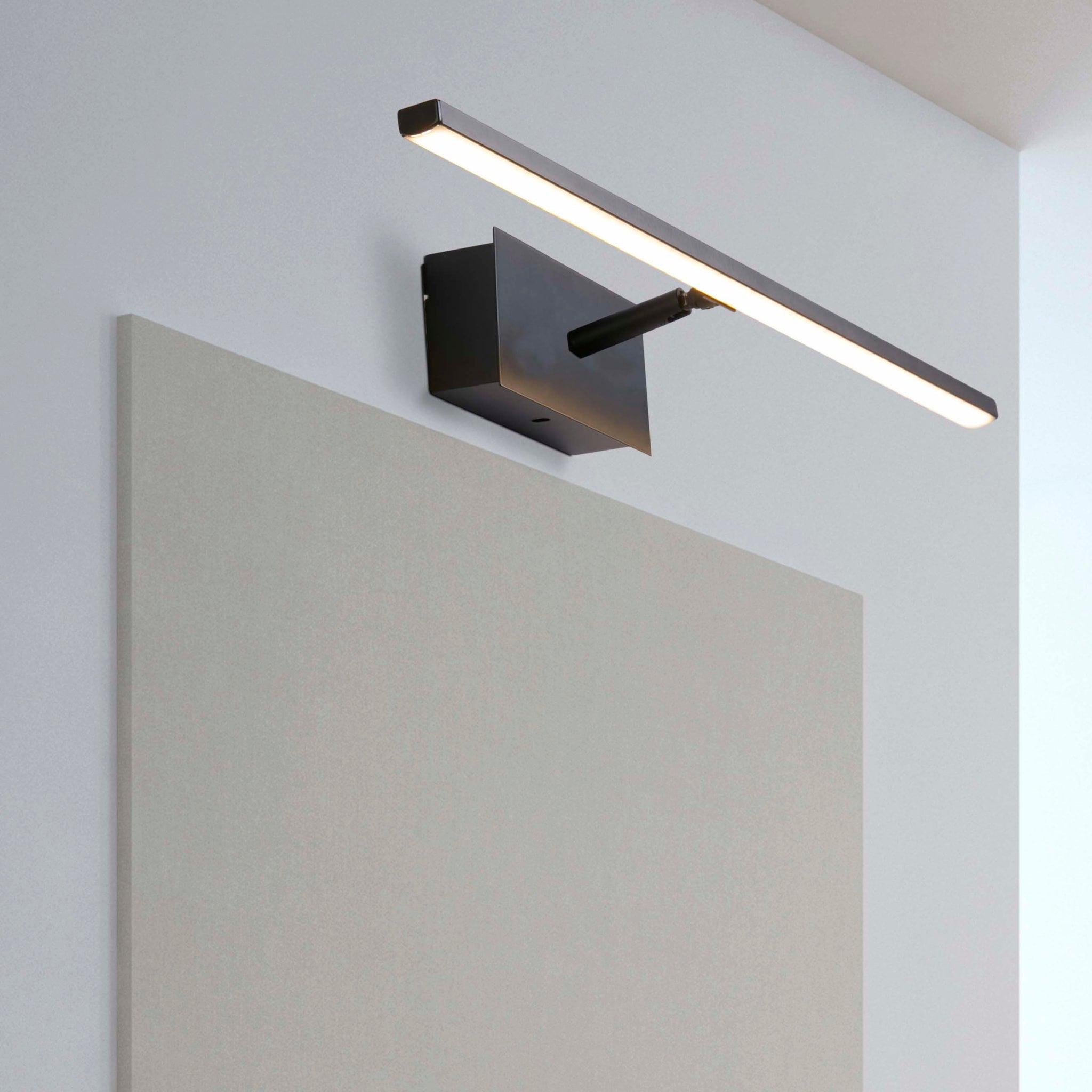 Amalfi LED Wall Light IP44, Matt Black Metal