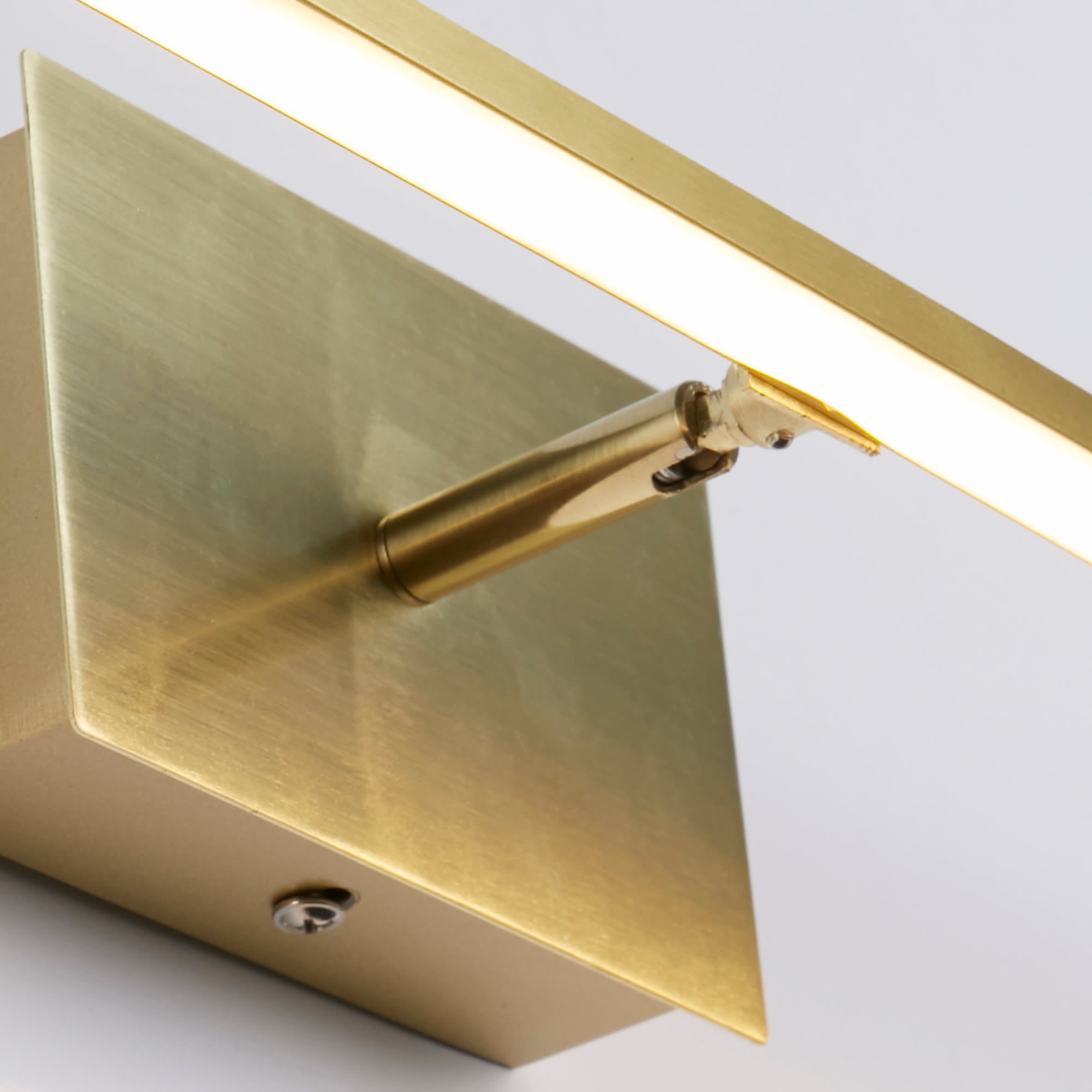 Amalfi LED Wall Light IP44, Satin Brass Metal