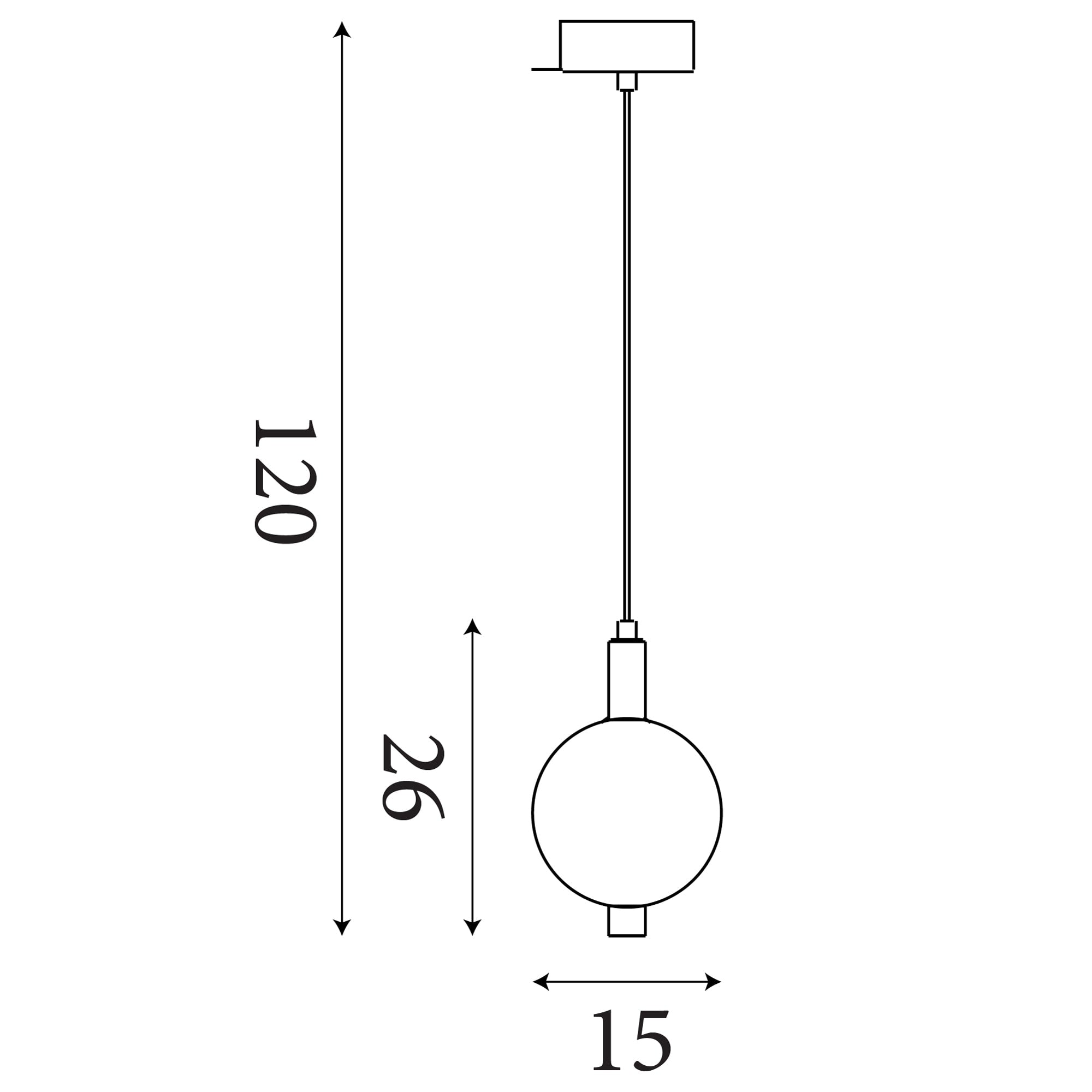 Luminique LED Pendant, Satin Brass Metal with Glass