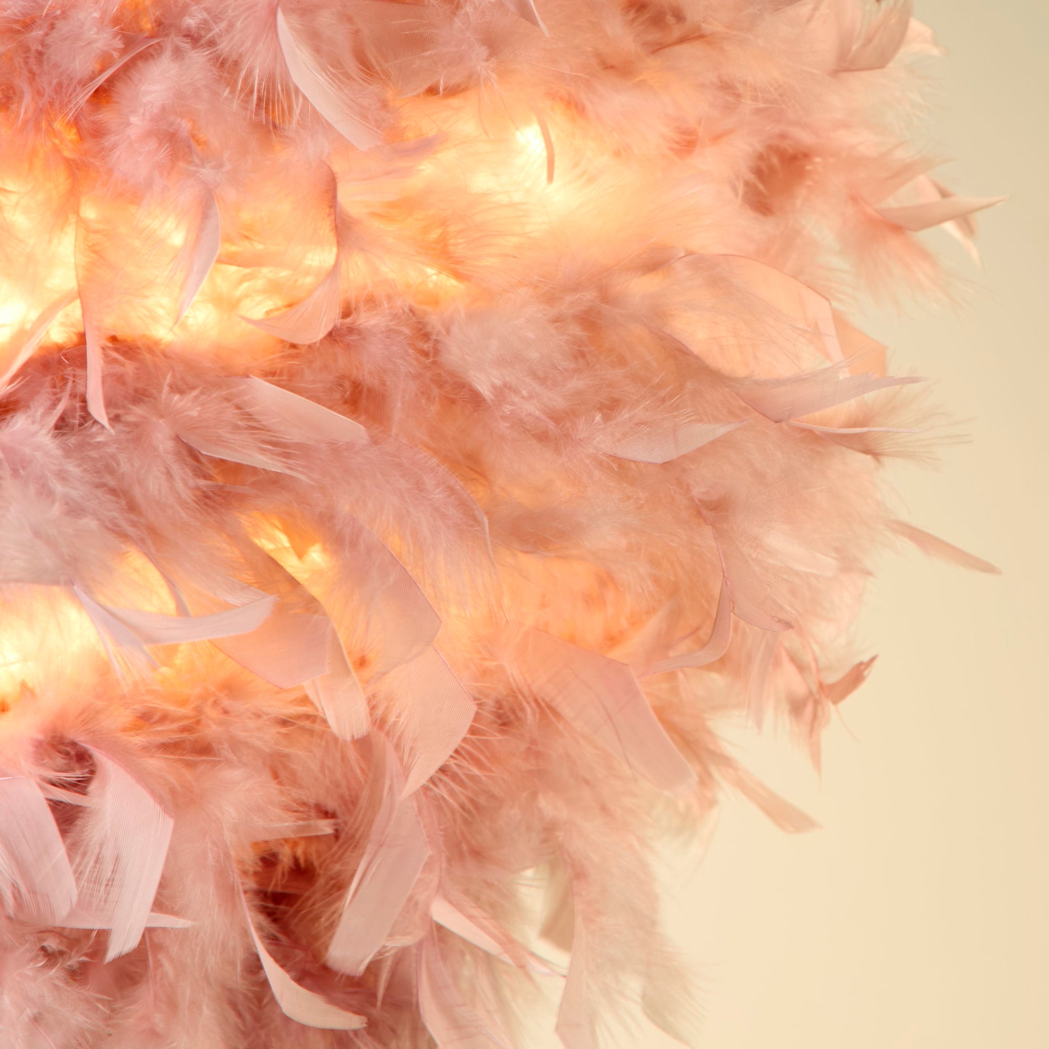 Kate Feather Pink Non-Elec Shade (Shade Only)