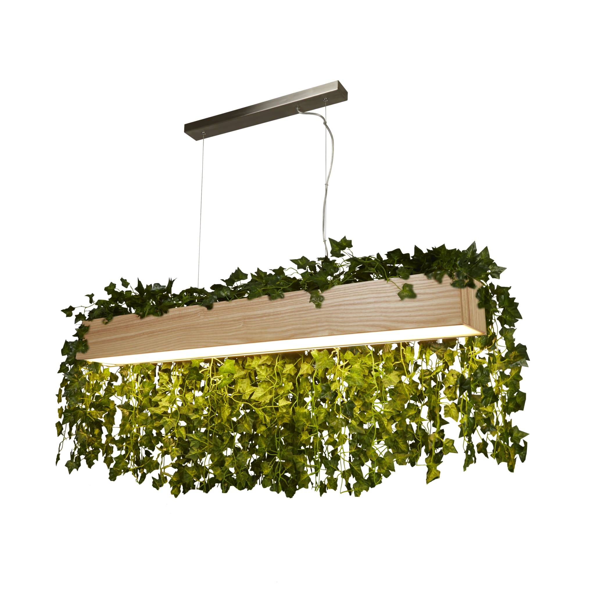 Ash LED Bar Ceiling Pendant - Wood