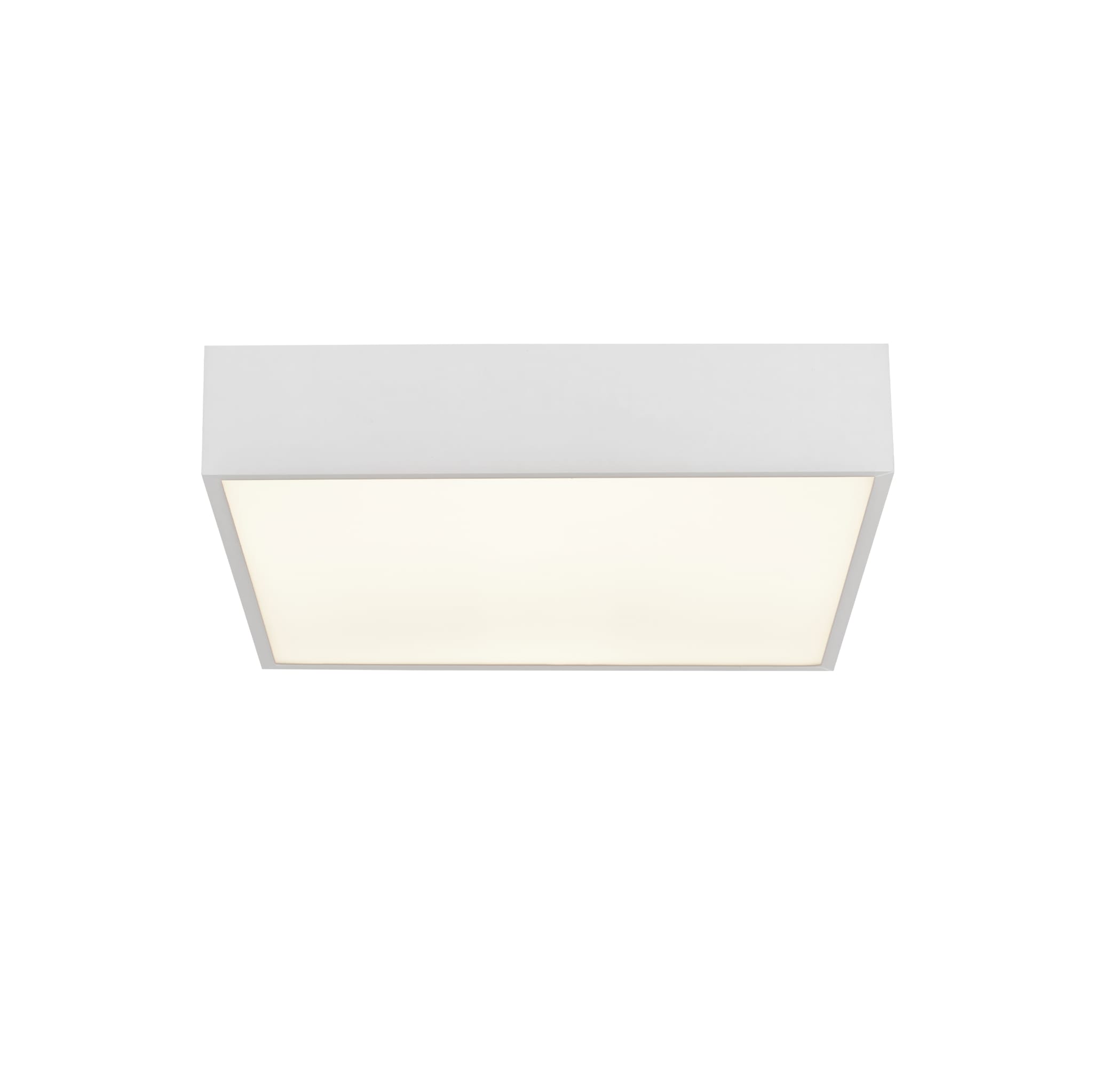 Zeus Flush - White Metal & Opal Polycarbonate