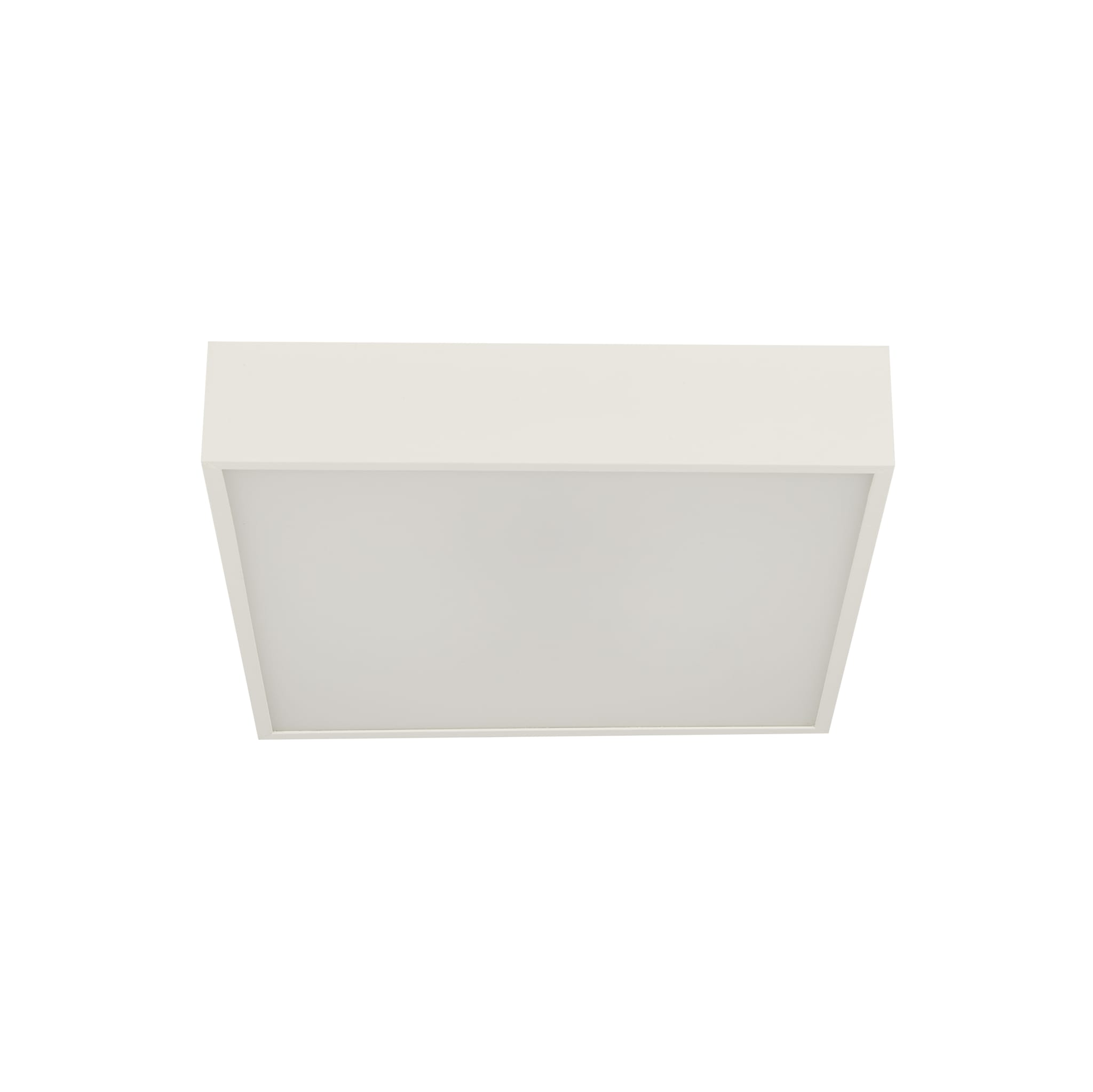 Zeus Flush - White Metal & Opal Polycarbonate