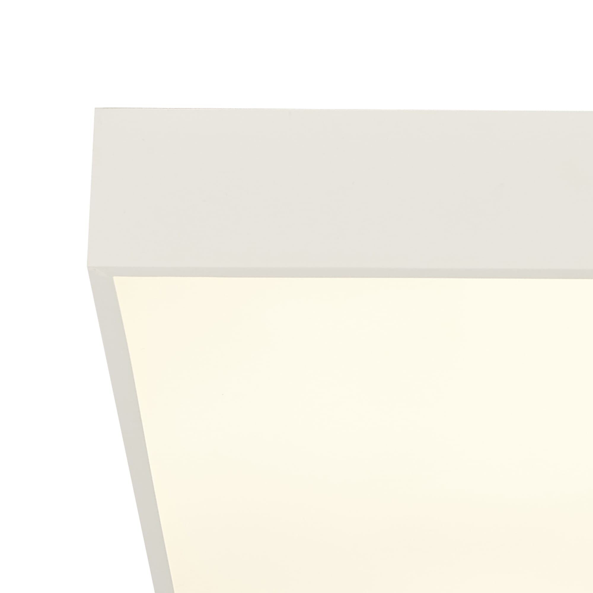 Zeus Flush - White Metal & Opal Polycarbonate
