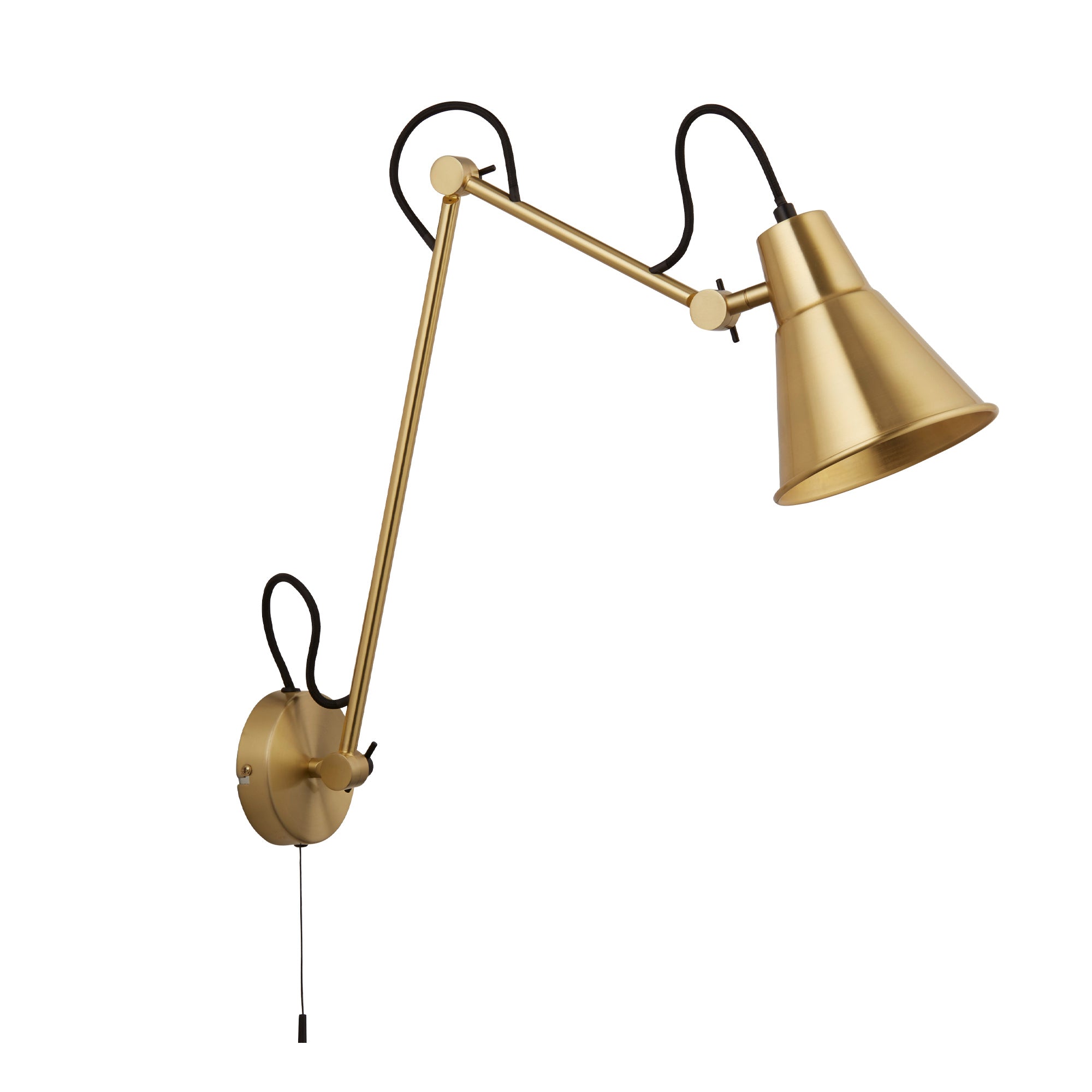 Swing Arm Wall Light II Brass