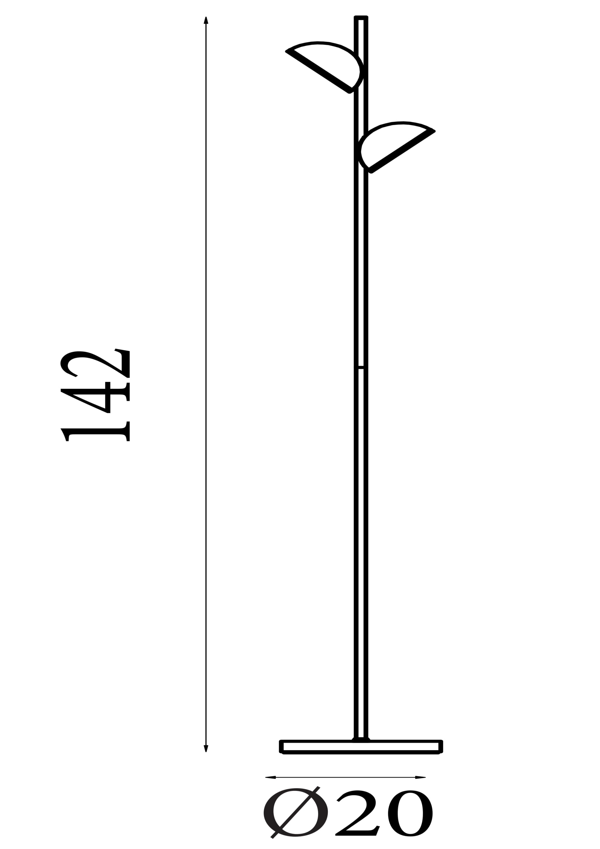 Tully Floor Lamp - Satin Silver Metal & Frosted Shade